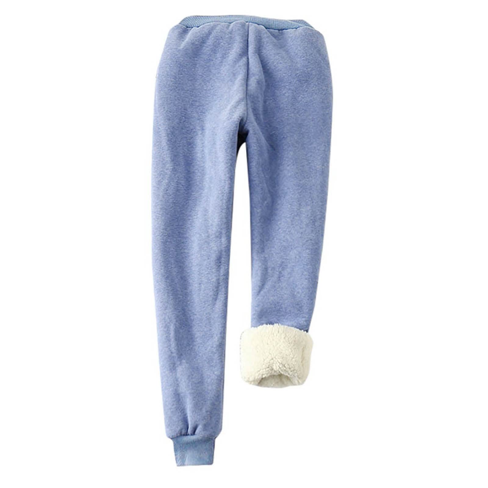 ZEFOTIM Women's Fleece Lined Thermal Leggings - High Waisted Winter Tights with Drawstring for Warmth & Comfort | Perfect for Cold Weather, Yoga, Running & Outdoor Activities