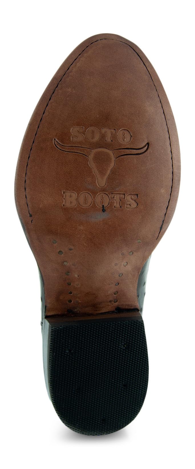 Soto Boots Men's Ostrich Print Cowboy Boots - Genuine Leather Western Boots for Men H7002 | Stylish Rodeo & Country Fashion Footwear for Casual Wear, Night Out and Western Events