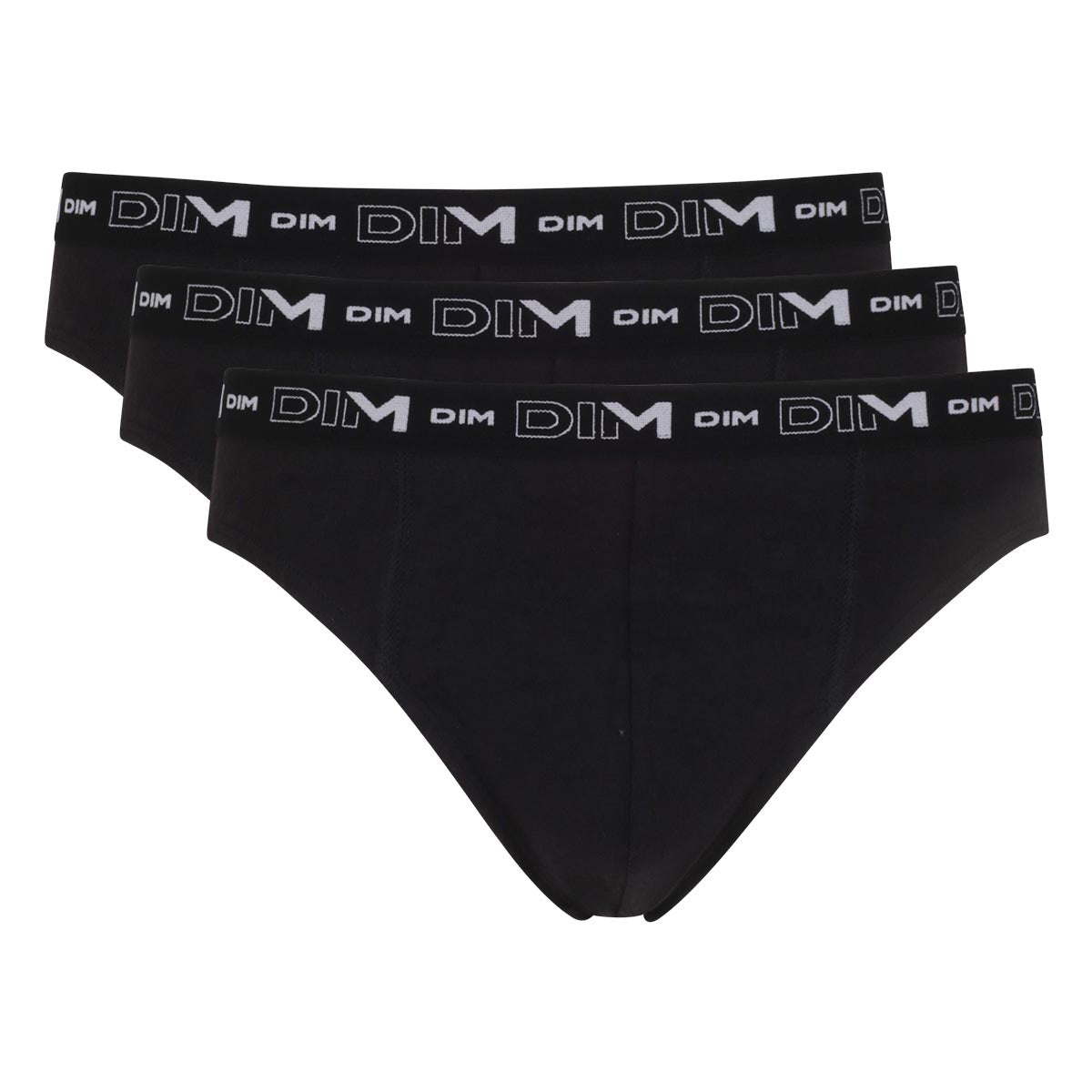 3 Pack Men's Black Cotton Stretch Briefs - Soft, Comfortable Underwear for Everyday Wear, Gym & Travel
