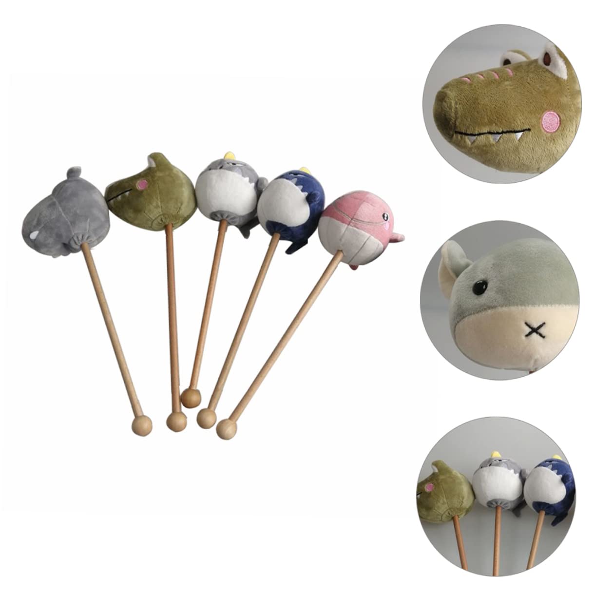 Lurrose 5-Pack Body Massage Hammer Set - Back Scratcher, Rolling Massager Stick & Hand Massage Tool for Muscle Relaxation | Perfect for Home, Office & Travel Use