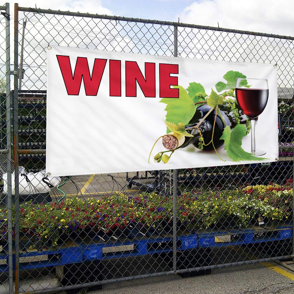 Vinyl Banner - 60x144 Inches, Weatherproof Outdoor Advertising Sign with 10 Grommets for Restaurants, Food & Industrial Use - Multiple Sizes Available - Perfect for Yard Signs, Events & Business Promotion