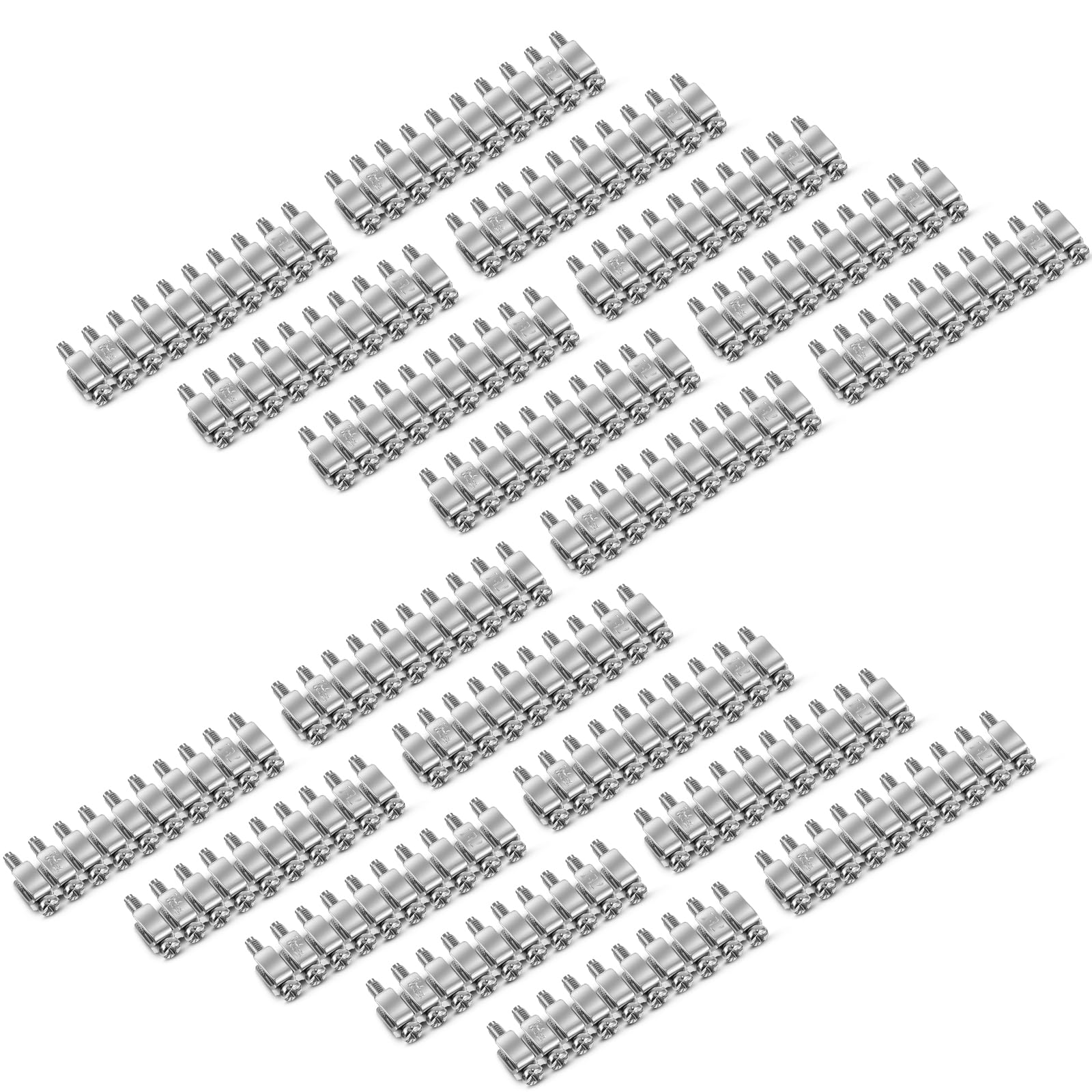 Zonon 20 Pcs FBI-10-6 Fixed Bridge Jumper 10 Pole Terminal Block Connector - DIN Rail Compatible with UK2.5B UK5N - Ideal for Electrical Panel Wiring and Industrial Control Systems