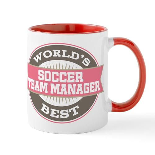 White/Red Inside - Soccer Team Manager Mug