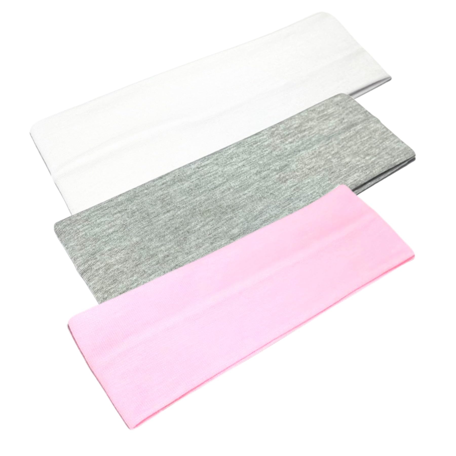 WESTEND CHOICE 3 Pack Headbands - 7cm Wide Breathable Cotton Stretchy Unisex Hair Bands for Women & Men - Perfect for Gym, Exercise, Yoga & Sports Activities