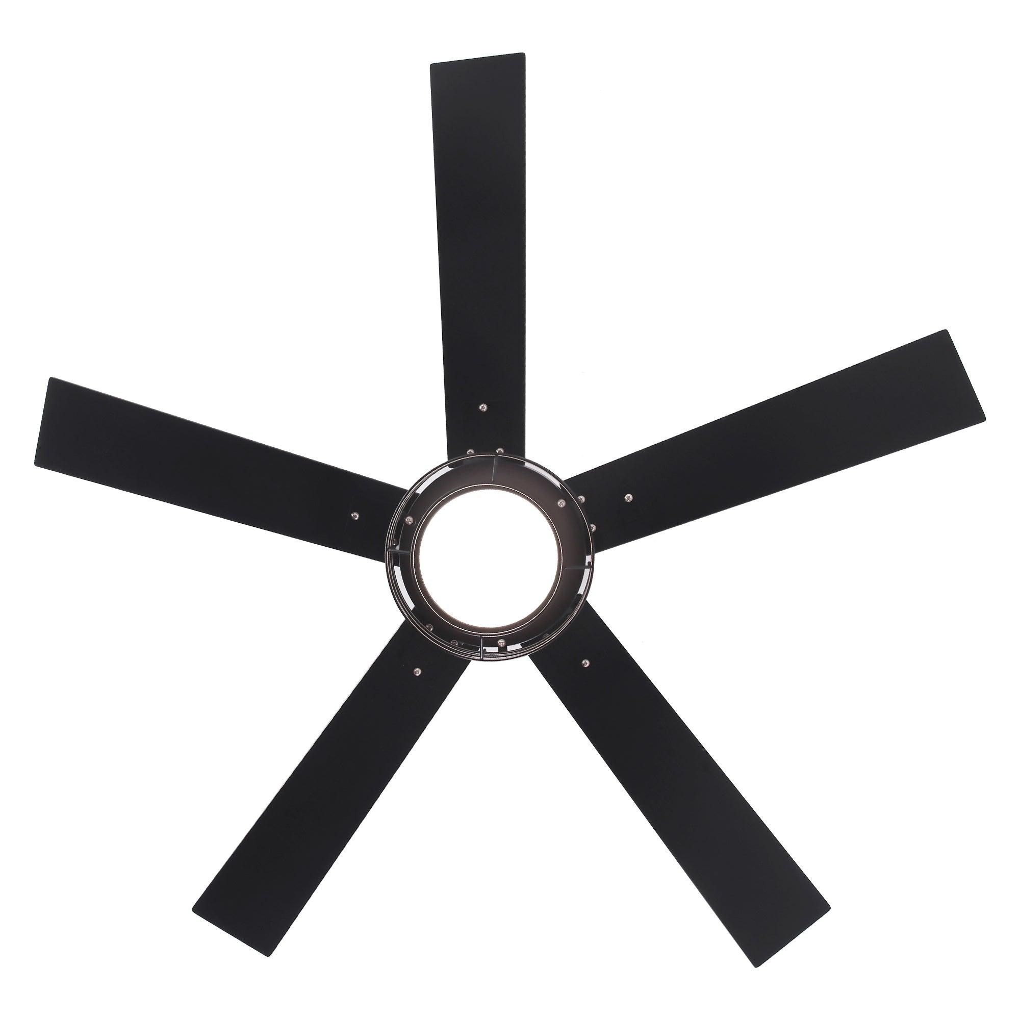 52 Inch Bernice DC Motor Industrial Ceiling Fan with LED Light and Remote Control - Perfect for Warehouses, Garages, and Large Spaces
