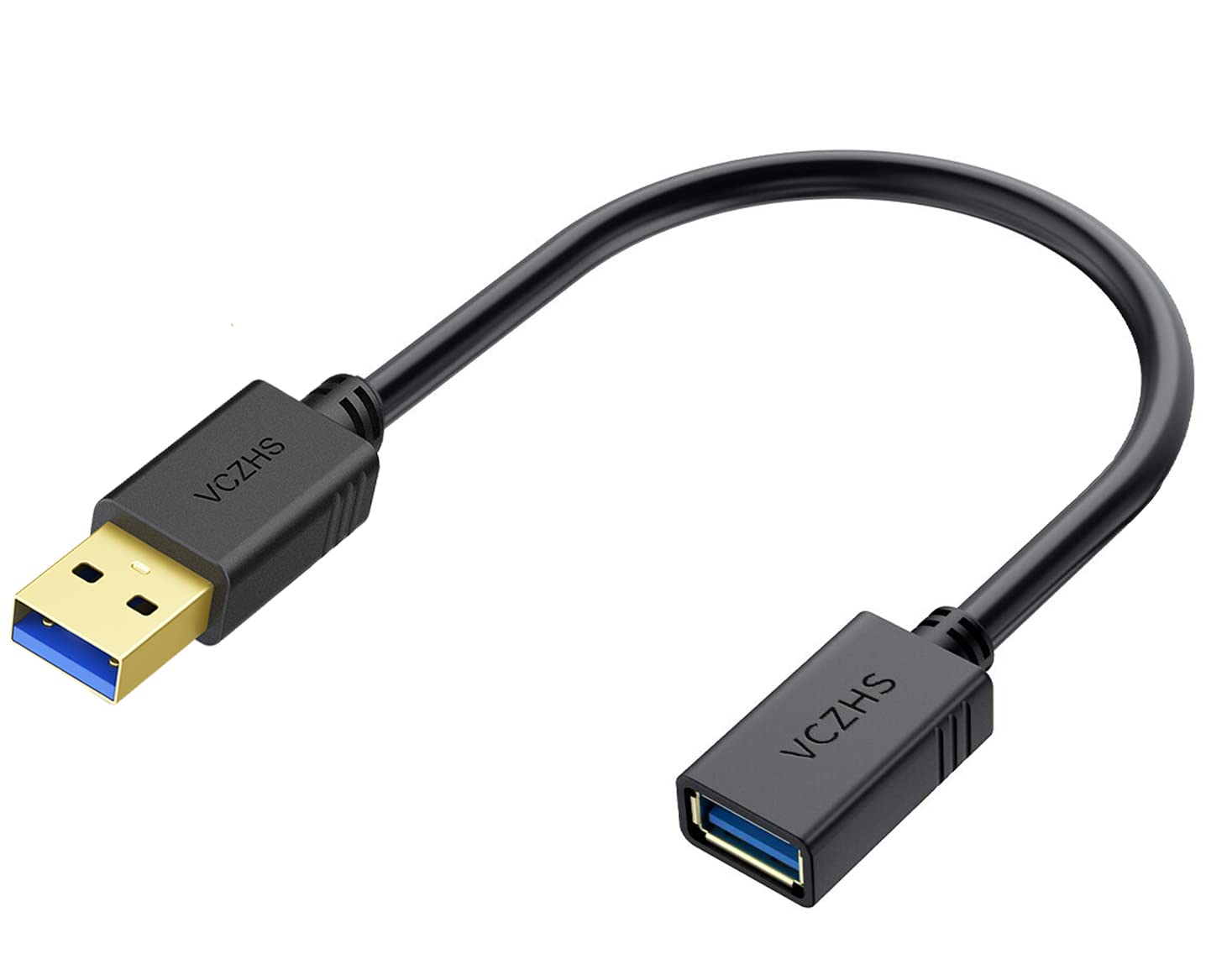1ft USB 3.0 Extension Cable Male to Female - High Speed Short USB A Extension Cord for Nintendo Switch, PS5, Xbox, Hard Drive, Flash Drive, Printer, Keyboard - Perfect for Gaming & Office Setup