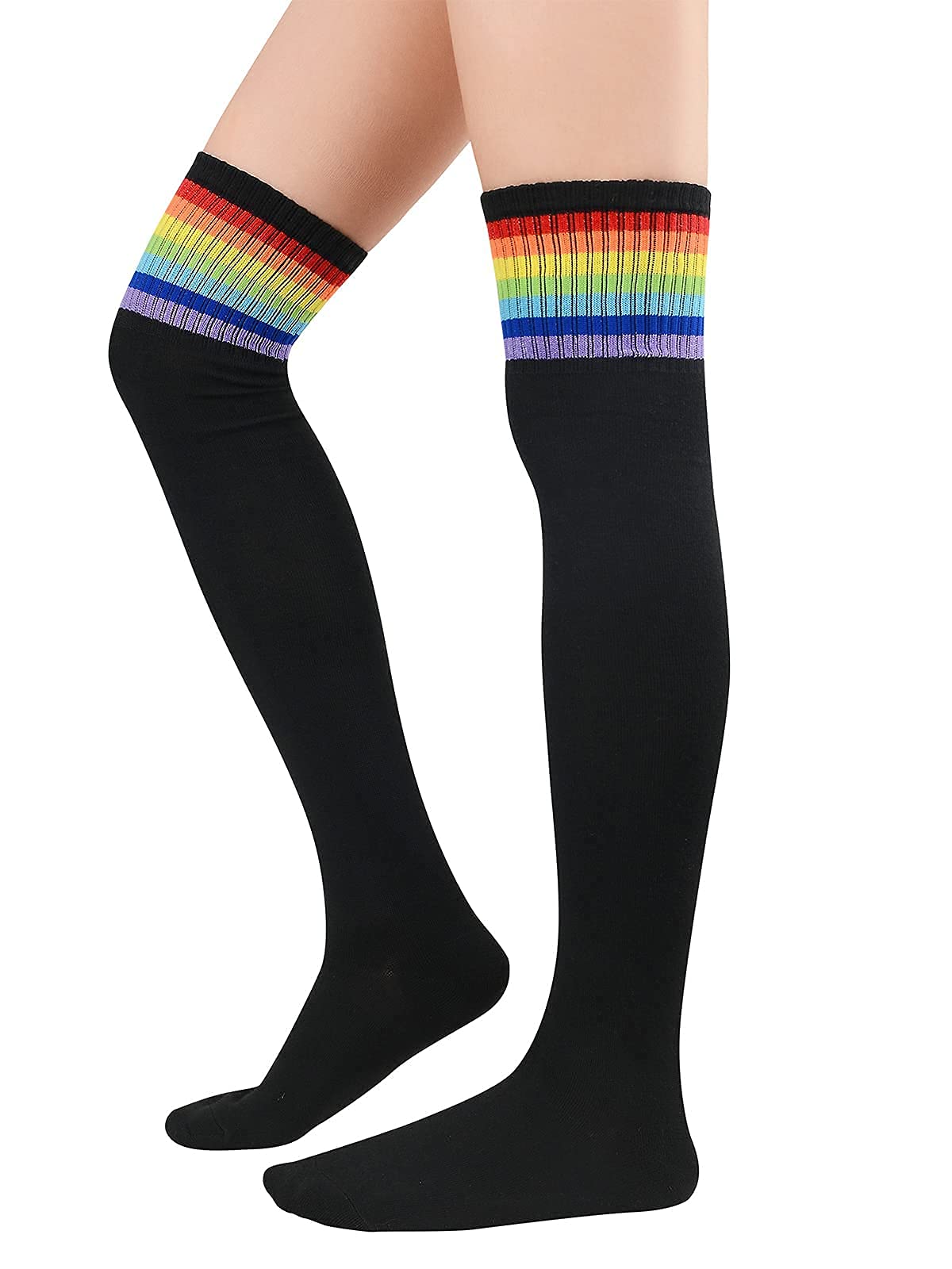 Azue Women's Non-Slip Thigh High Socks - Fashionable Knee-High Tube Stockings for Cosplay, Party & Winter Wear - Perfect for Costumes, Outfits & Cold Weather