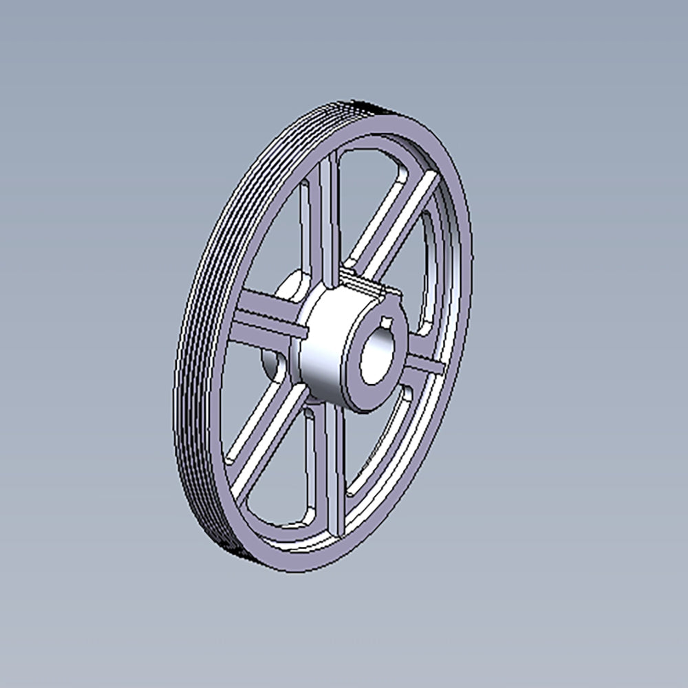 SCM8103 7 V Belt Pulley - High Performance Replacement Part for Industrial Machinery & Automotive Applications | Durable Power Transmission Component for Conveyors, Generators & HVAC Systems