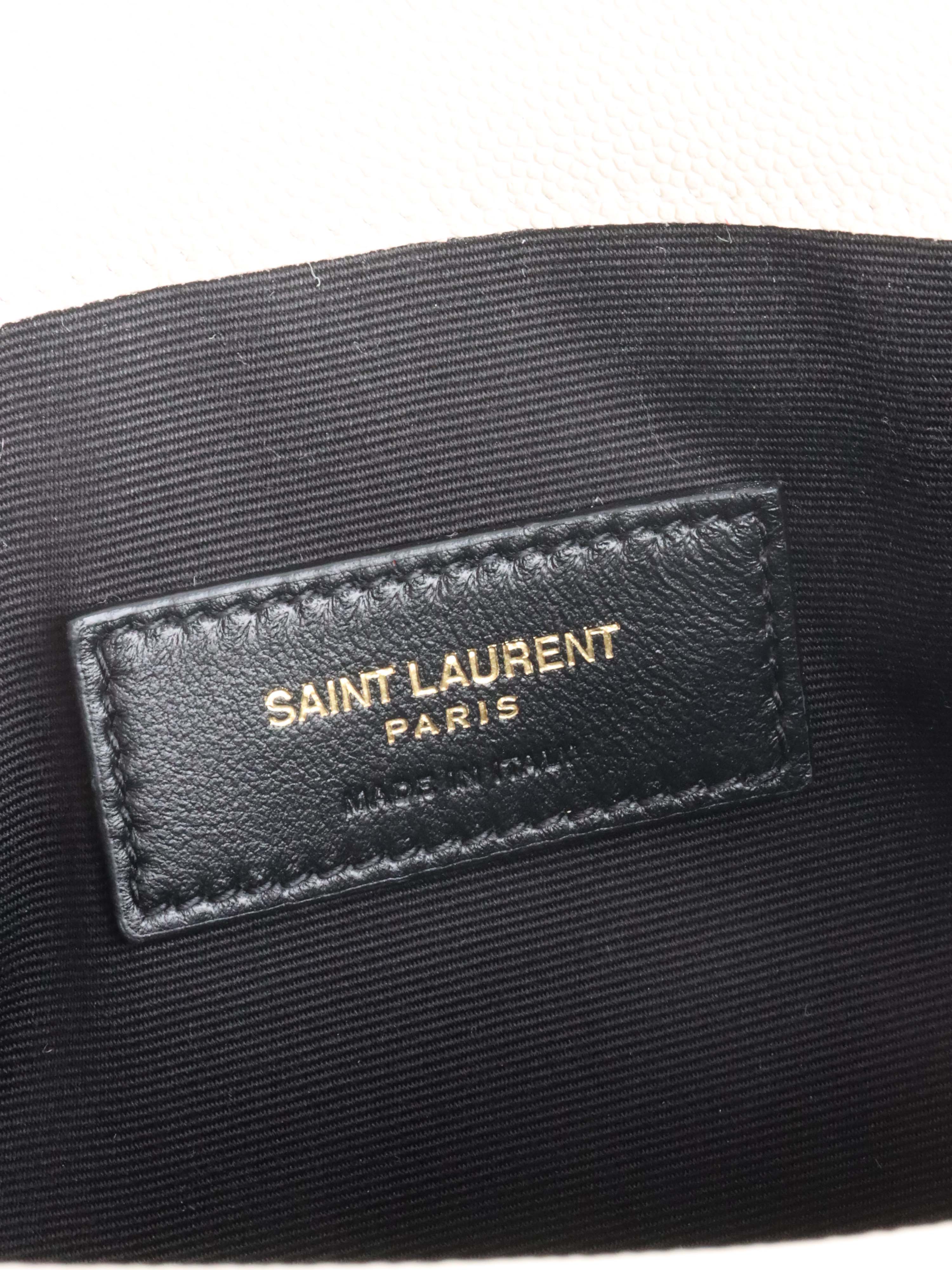 Saint Laurent Medium White Clutch Bag for Women | Elegant Evening Purse for Parties, Weddings & Special Occasions