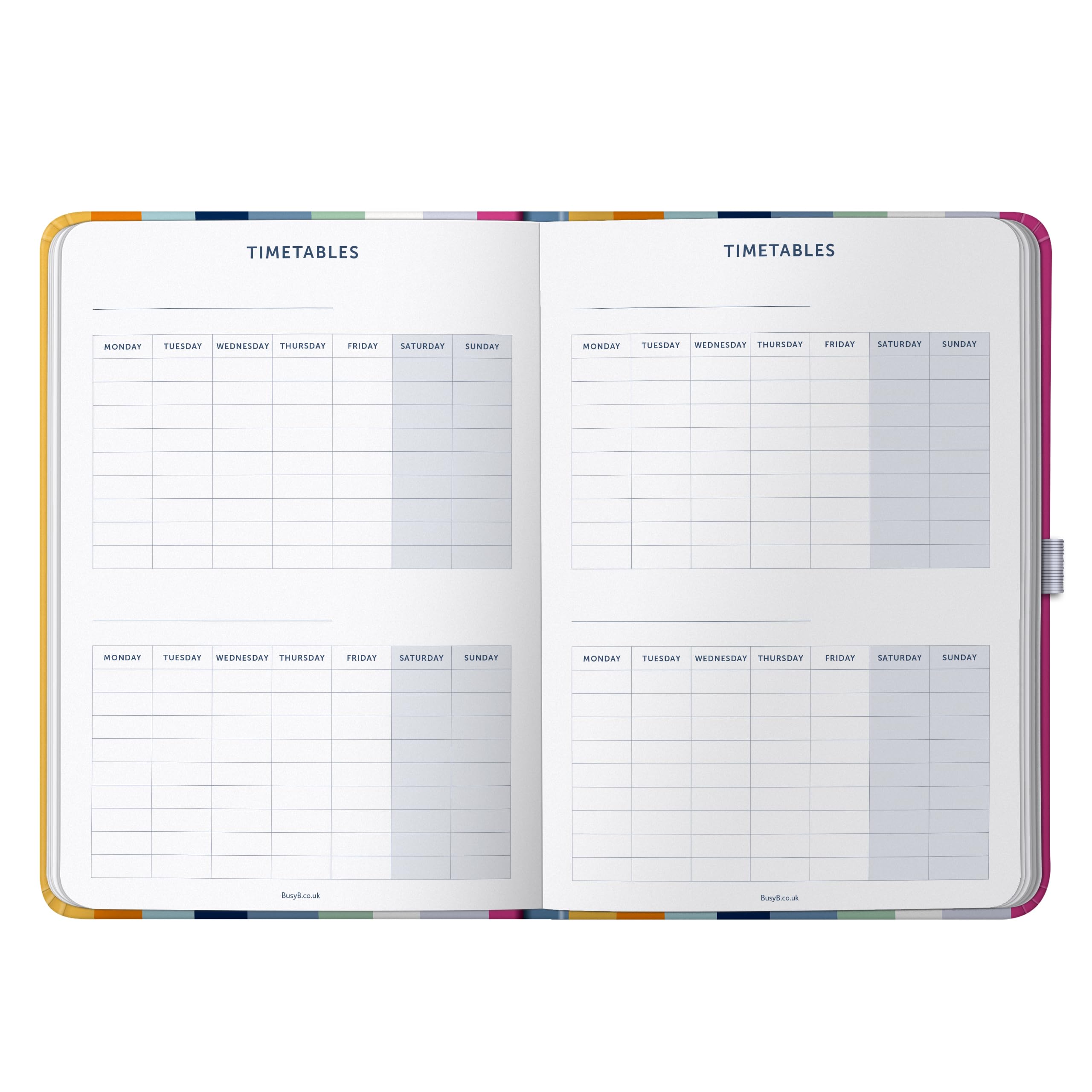 Busy B 2024-2025 Academic Planner - August 2024 to August 2025 Weekly Diary with Pen Holder, Elastic Closure & Storage Pockets | Perfect for Students, Teachers & Professionals | Stay Organized for School, Work & Daily Life