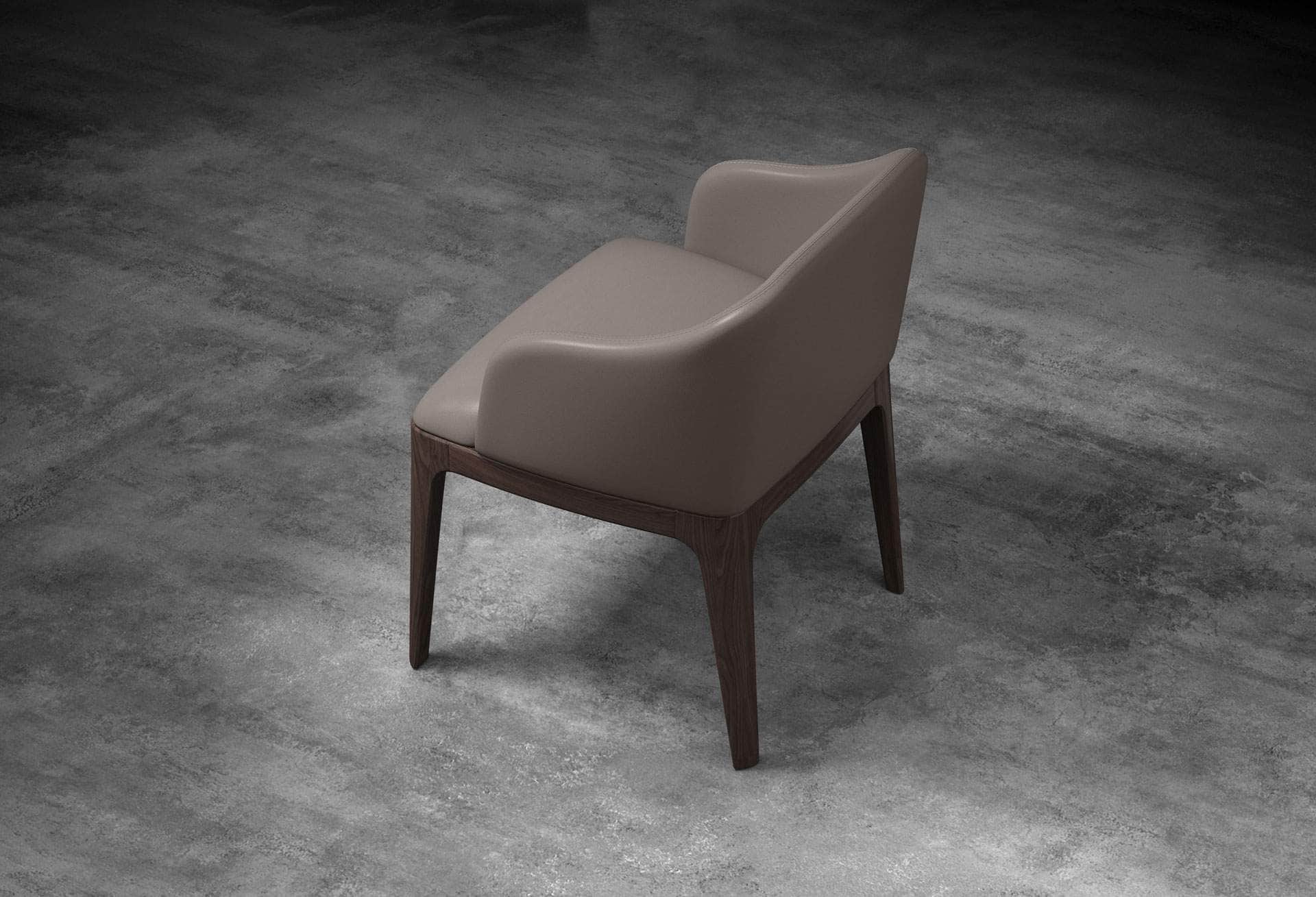 Wooster Eco Pelle Leather Dining Arm Chair - 2 Color Options | Modern & Durable for Home, Office, Restaurant