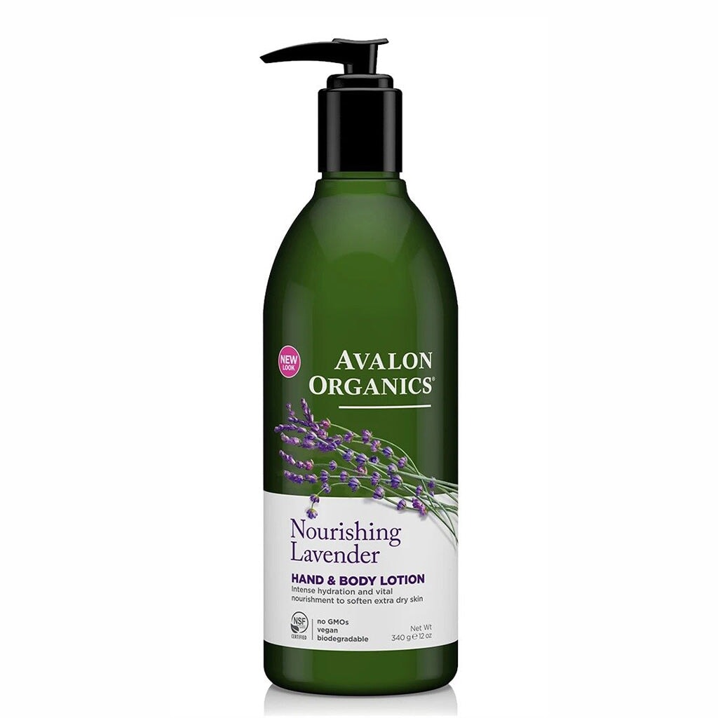Avalon Organics Lavender Hand & Body Lotion - 16 oz | Moisturizing & Hydrating for Dry Skin | Vegan, Cruelty-Free | Perfect for Daily Use & Spa Nights