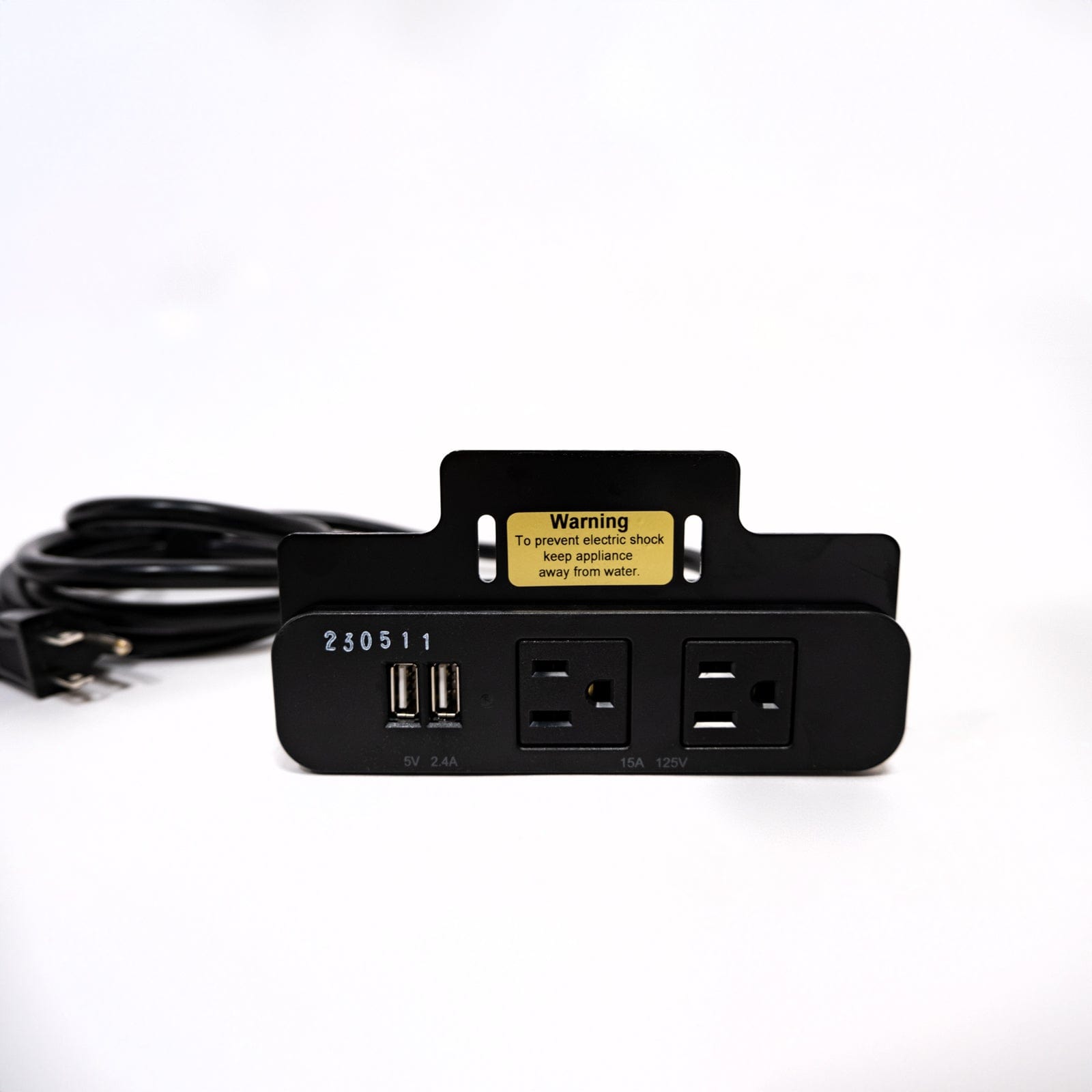 Built-in Electrical Power & USB Outlet - Dual Charging Station for Home, Office & Travel - Charge Multiple Devices Simultaneously