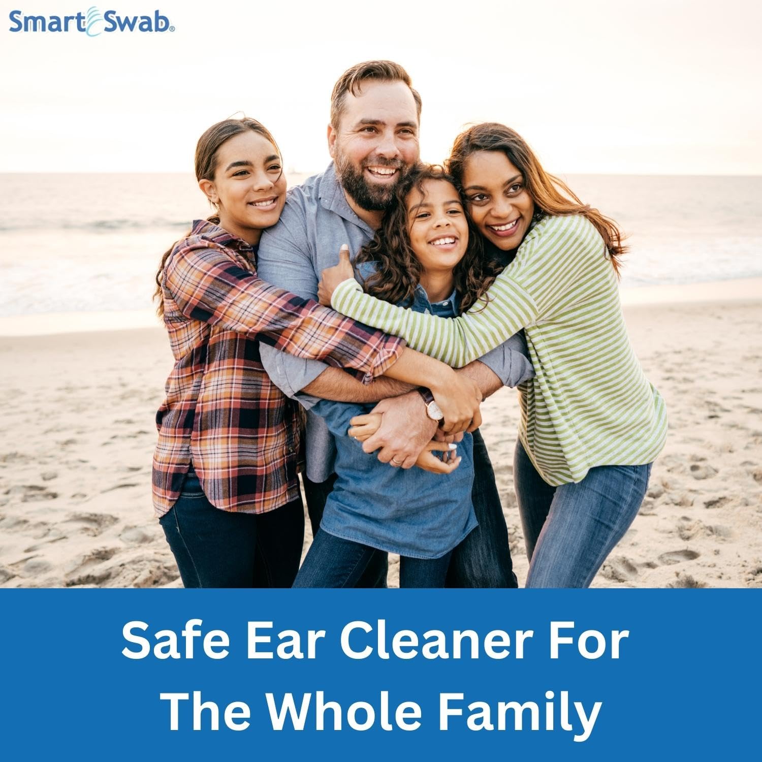 Smart Swab Spiral Ear Cleanser - 16 Replaceable Tips Earwax Remover Tool - Safe Pain-Free Reusable Ear Cleaning Kit for Adults & Kids - Gentle Earwax Removal for Home, Travel & Daily Hygiene Care