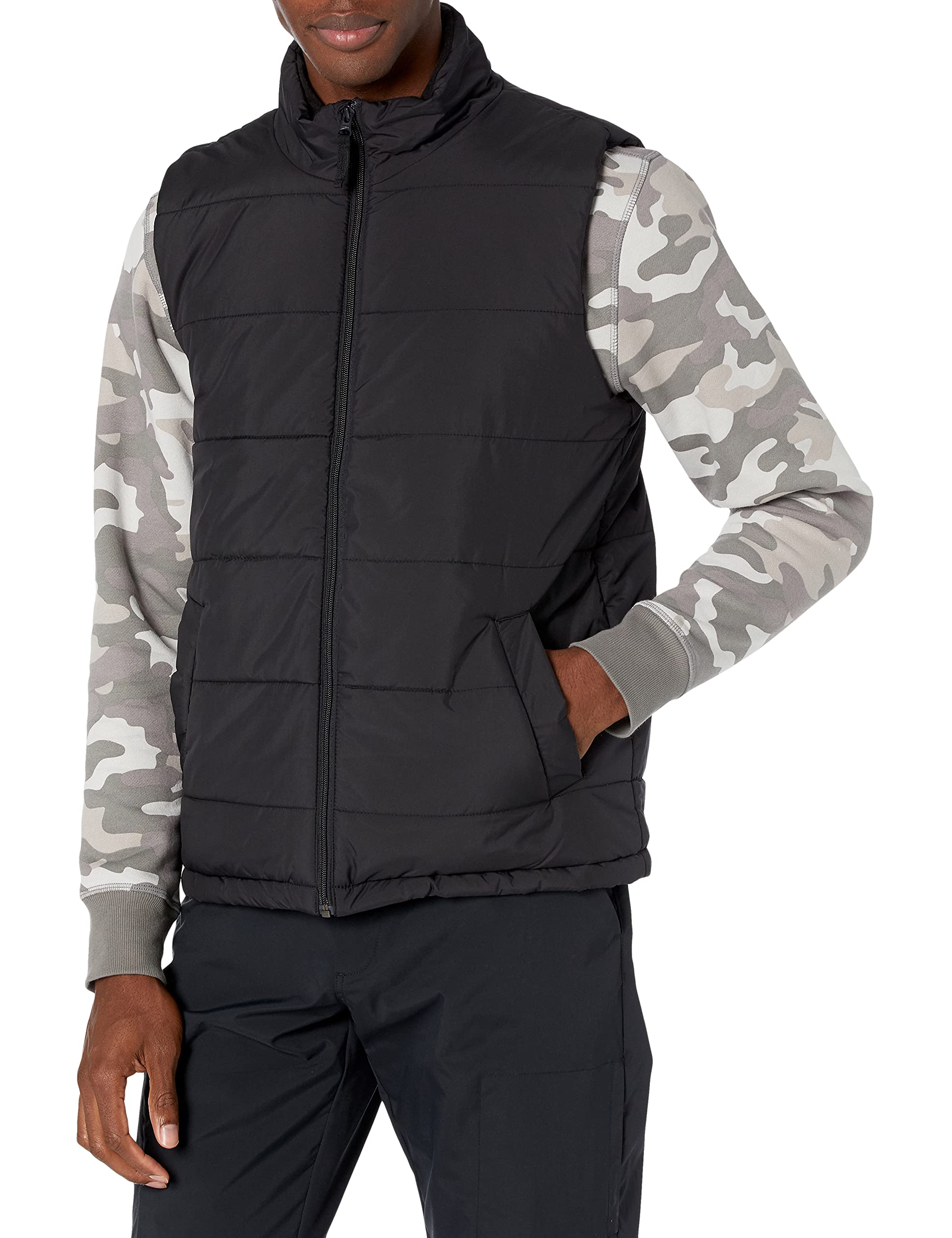 Amazon Essentials Men's Midweight Puffer Vest - Lightweight Quilted Insulated Jacket for Outdoor Activities, Hiking & Casual Wear | Water-Resistant Winter Gear for Cold Weather