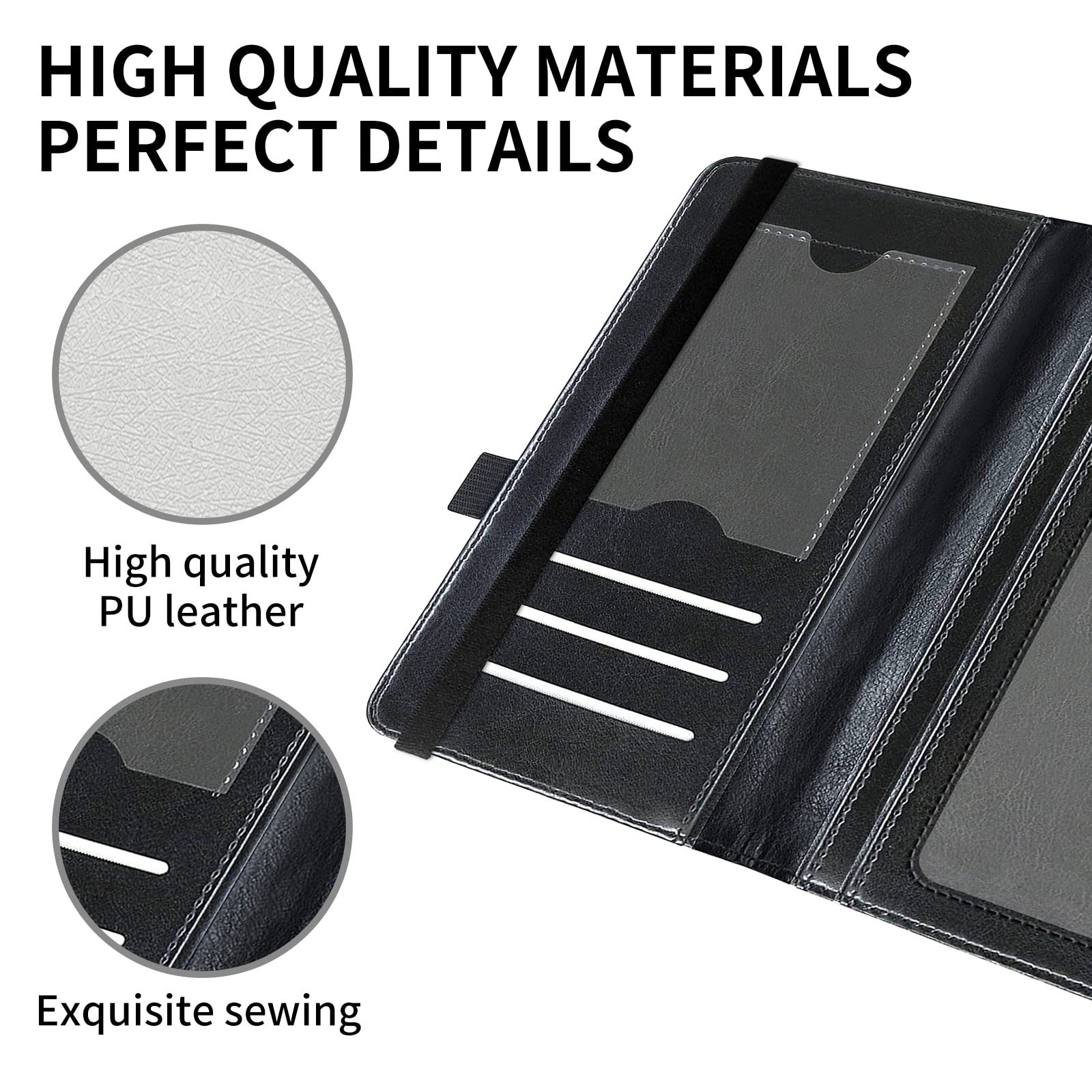 Premium Leather RFID Checkbook Cover for Women & Men - Dog Paw Design for Secure Payments