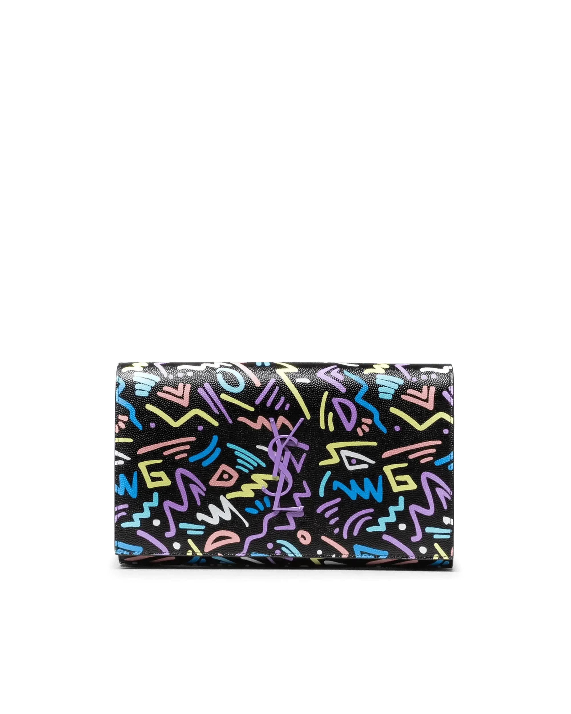 Stylish Graphic Design Chain Wallet for Women & Men - Trendy Crossbody Phone Wallet for Travel, Shopping & Everyday Use