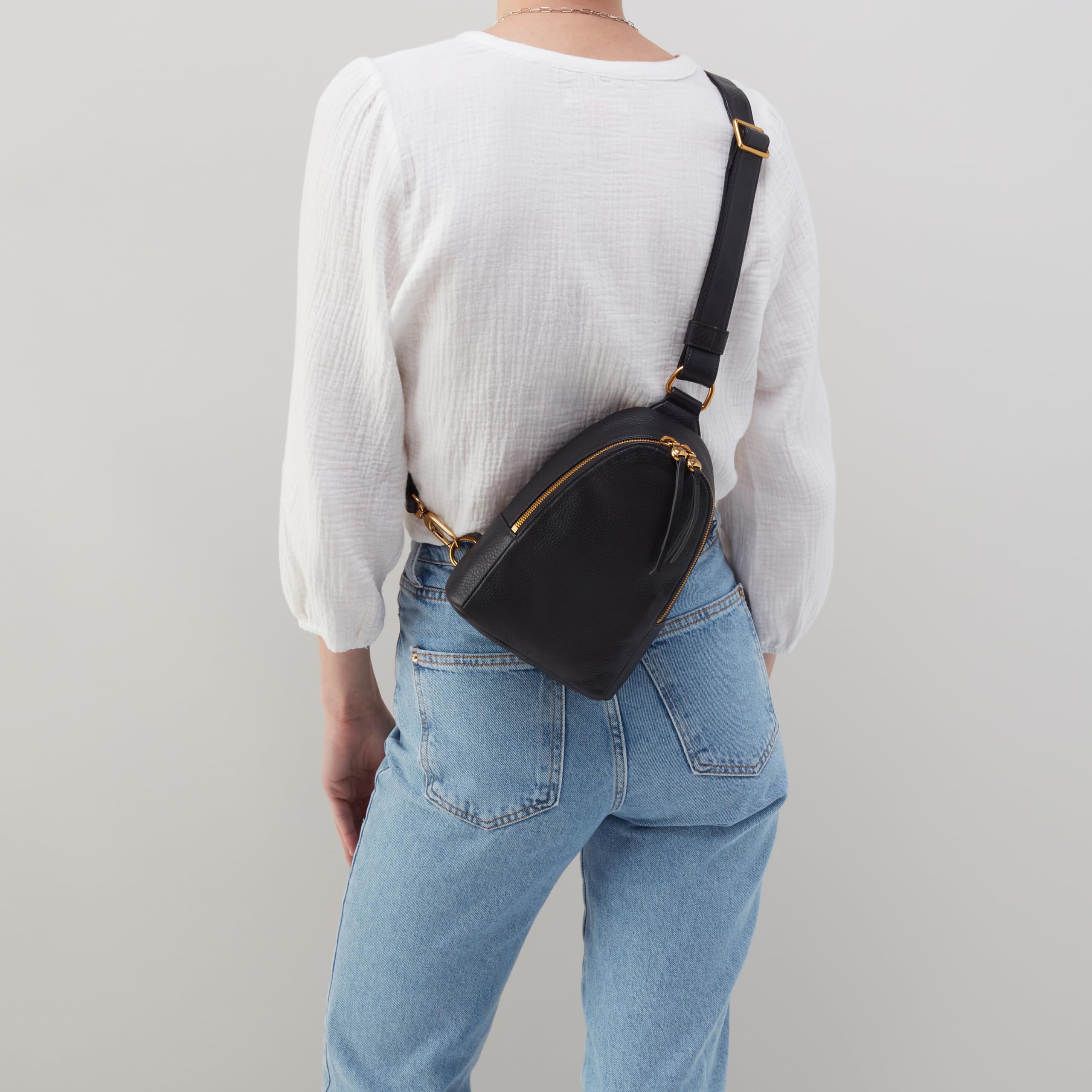 HOBO Fern Leather Sling Bag for Women - Convertible Crossbody Purse for Daily Use
