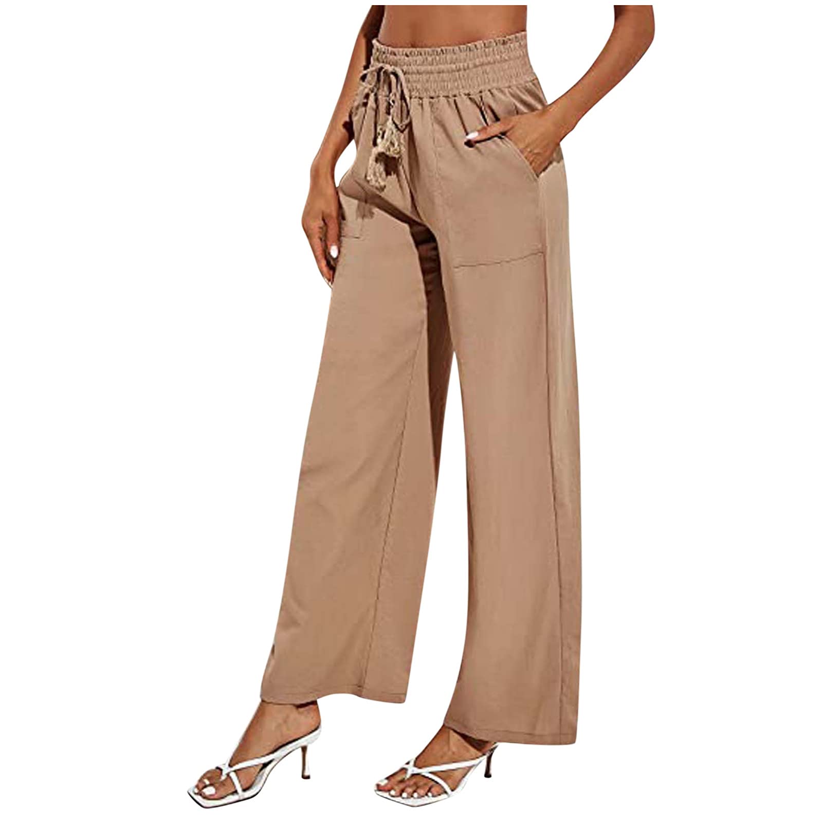 Stretchy Women's Work Pants - Comfortable Skinny Casual Pants for Summer | Office Wear, Travel & Everyday Use