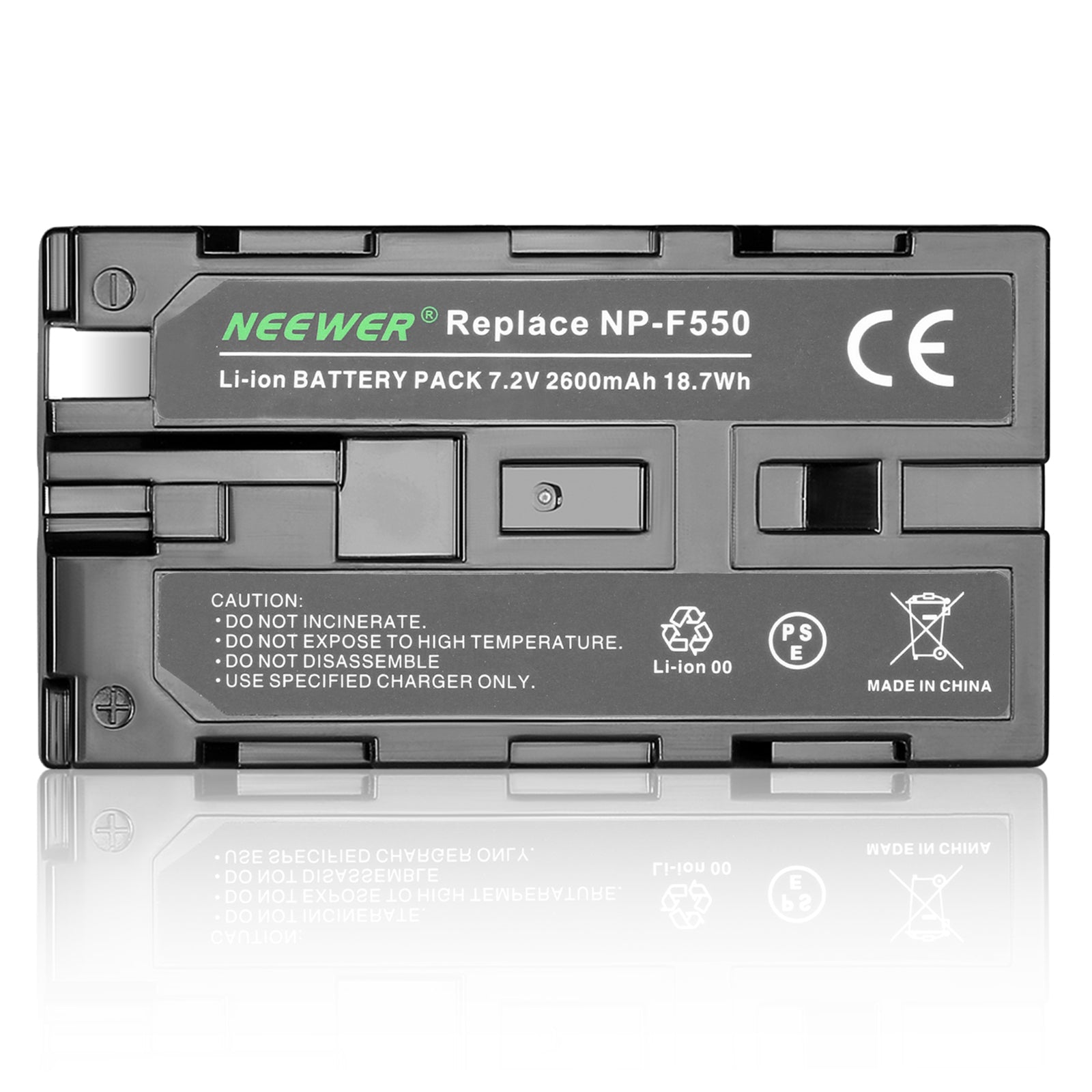 NEEWER 2600mAh Li-ion Replacement Battery for Sony NP-F550 NP-F570 NP-F530 Cameras - Compatible with Sony DSLR, Mirrorless & Video Cameras for Extended Shooting Sessions