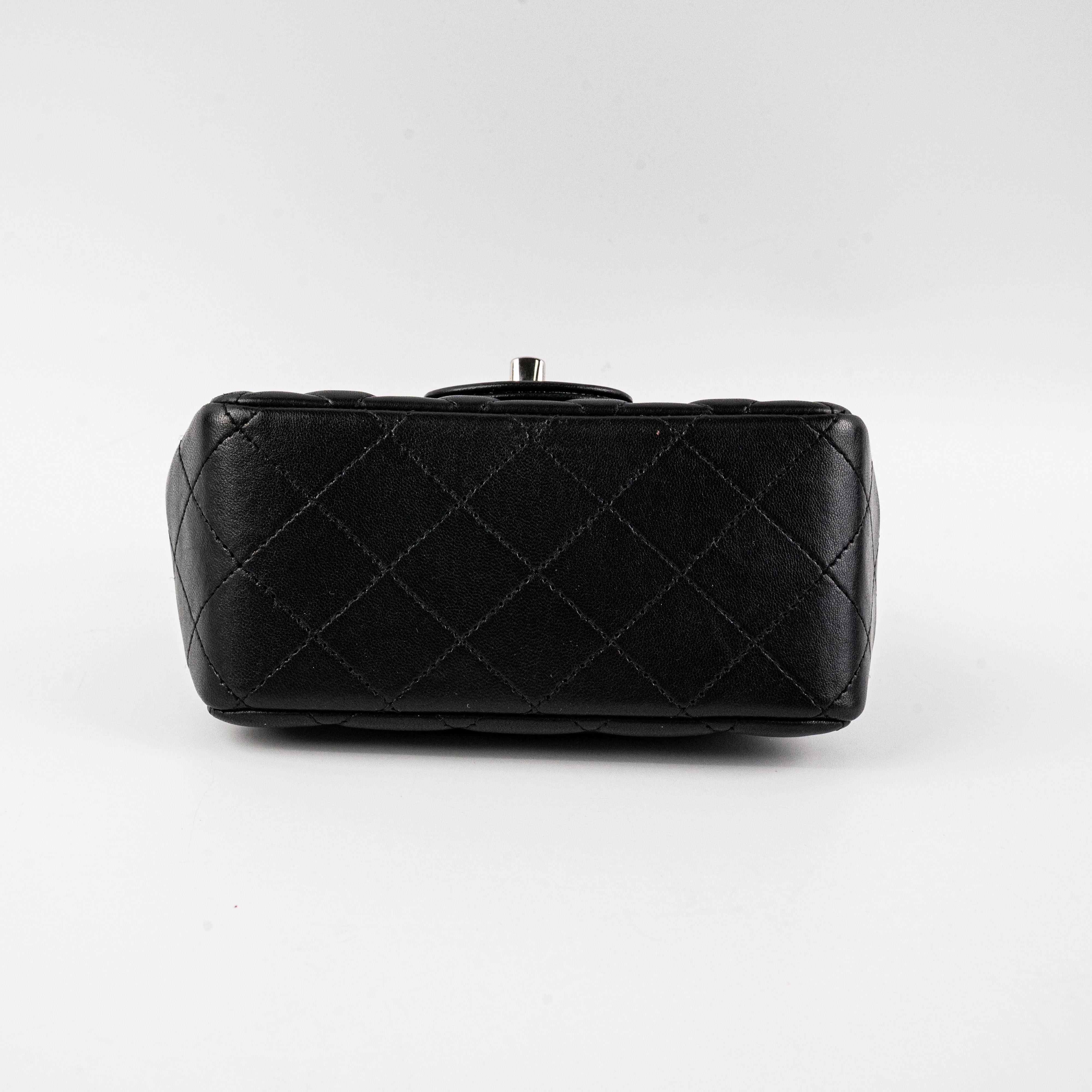 Chanel Square Mini Lambskin Black Crossbody Bag - Luxury Designer Handbag for Women | Perfect for Evening Parties, Date Nights & Special Occasions