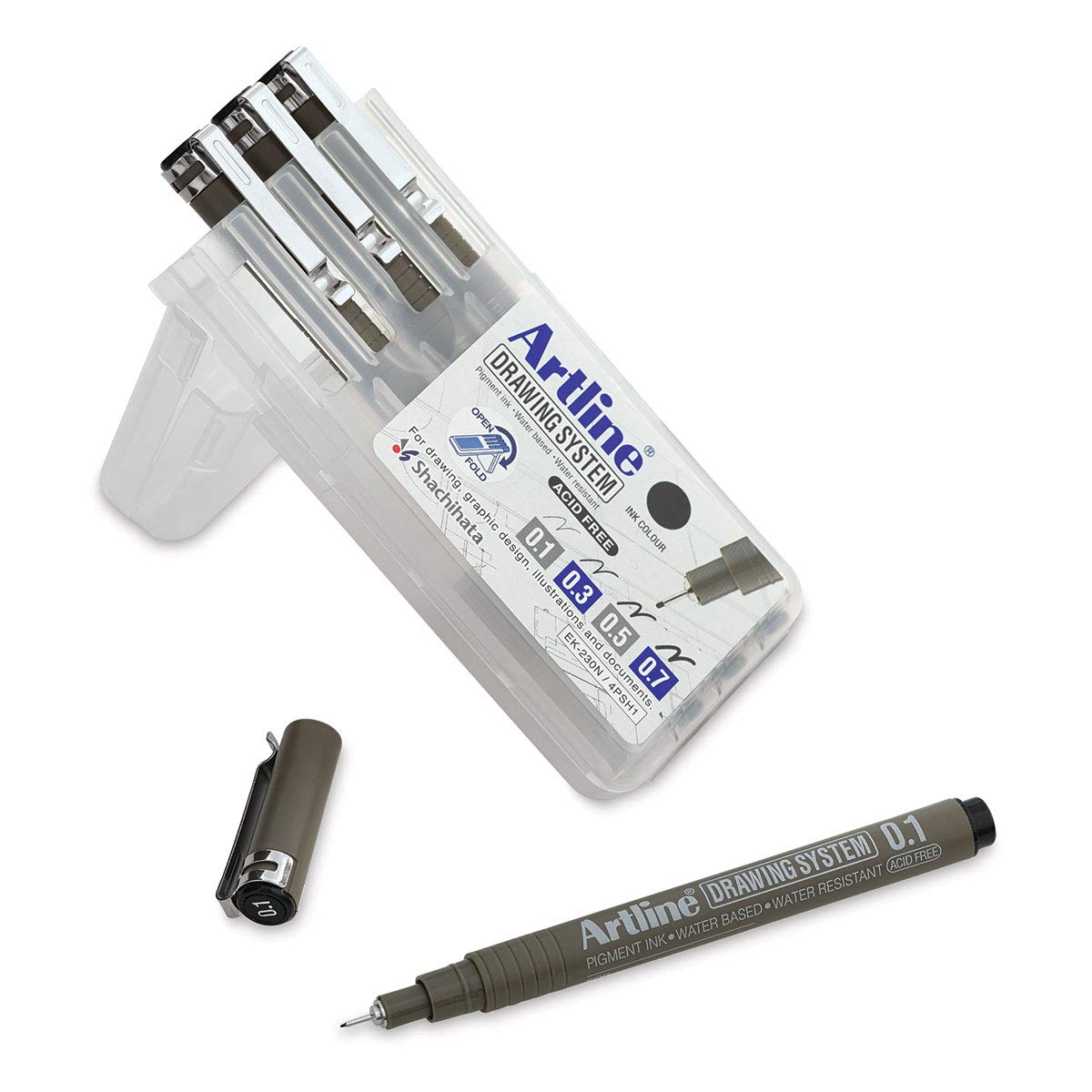 Artline Drawing Pen Set - Wallet Set A, 4-Piece Fine Line Marker Pens for Sketching, Doodling & Calligraphy - Perfect for Artists, Students & Craft Enthusiasts