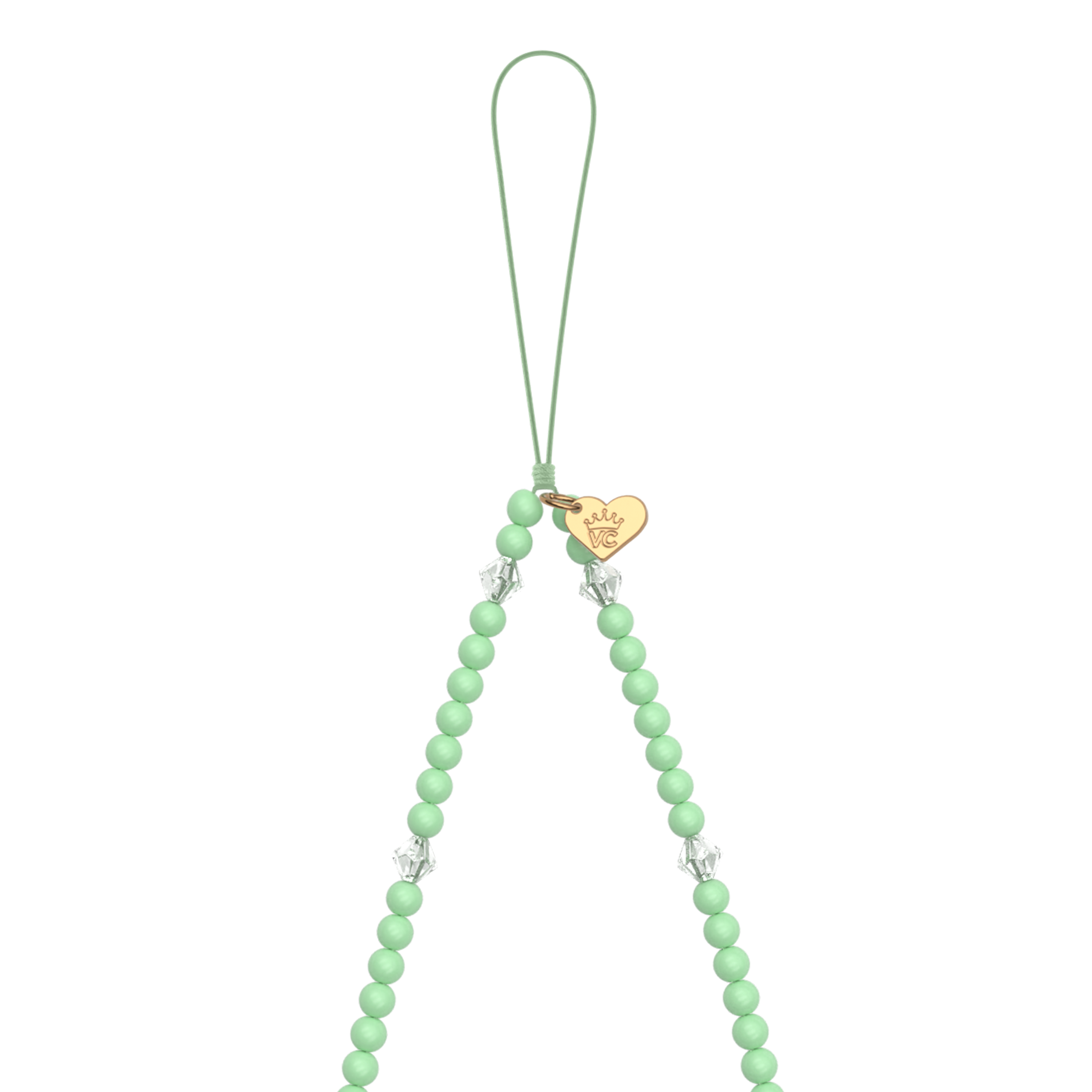 Green Heart Phone Charm - Cute & Stylish Phone Accessory for Girls & Women | Perfect Gift for Valentine's Day, Birthday, Christmas | Use as Phone Strap, Keychain, Bag Charm