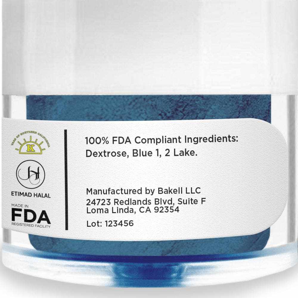 Blue Petal Dust - 4 Gram Jar | Edible Cake & Cookie Decorations for Baking, Wedding Cakes, Cupcakes & DIY Crafts