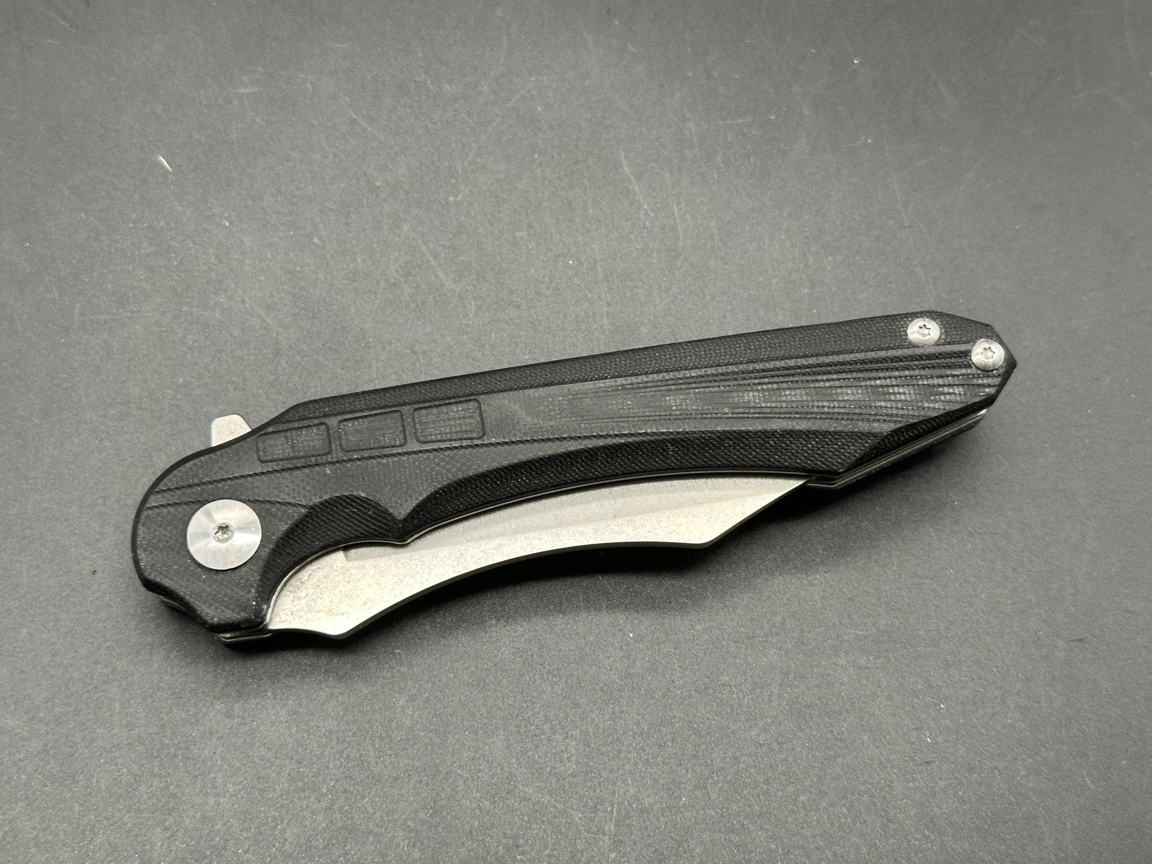 Sitivien ST105 Folding Pocket Knife - D2 Steel Blade, Black G10 Handle, Liner Lock Mechanism | EDC, Outdoor Camping, Hiking Survival Tool