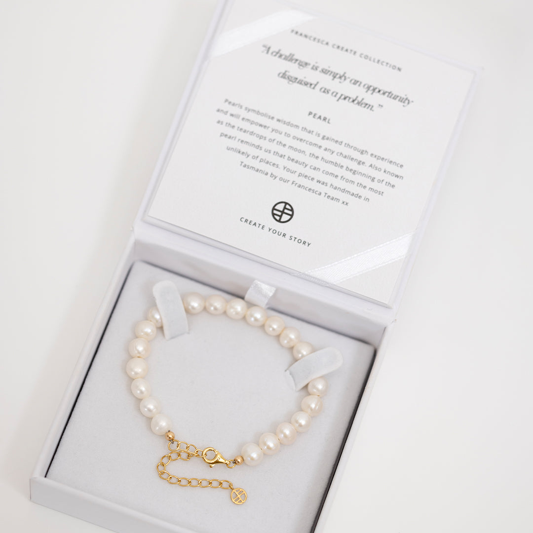 6mm Freshwater Pearl Bracelet for Women - Elegant Capri Style Jewelry Gift for Bridesmaids, Birthday, Anniversary & Special Occasions