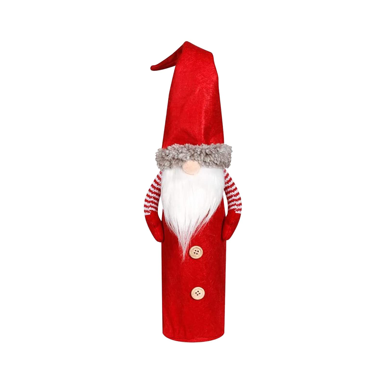 Boping Store Champagne Christmas Beard Wine Red Man Old Faceless Set - White Event Chairs and Tables (Red, One Size) - Perfect for Holiday Parties, Themed Events & Festive Gatherings