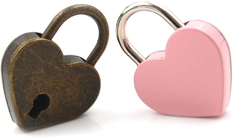 Personalized Silver Heart Love Lock - Engravable Mini Padlock with Key for Wedding, Valentine's Day & Anniversary Gifts - Perfect for Jewelry Boxes, Memory Chests & Romantic Keepsakes