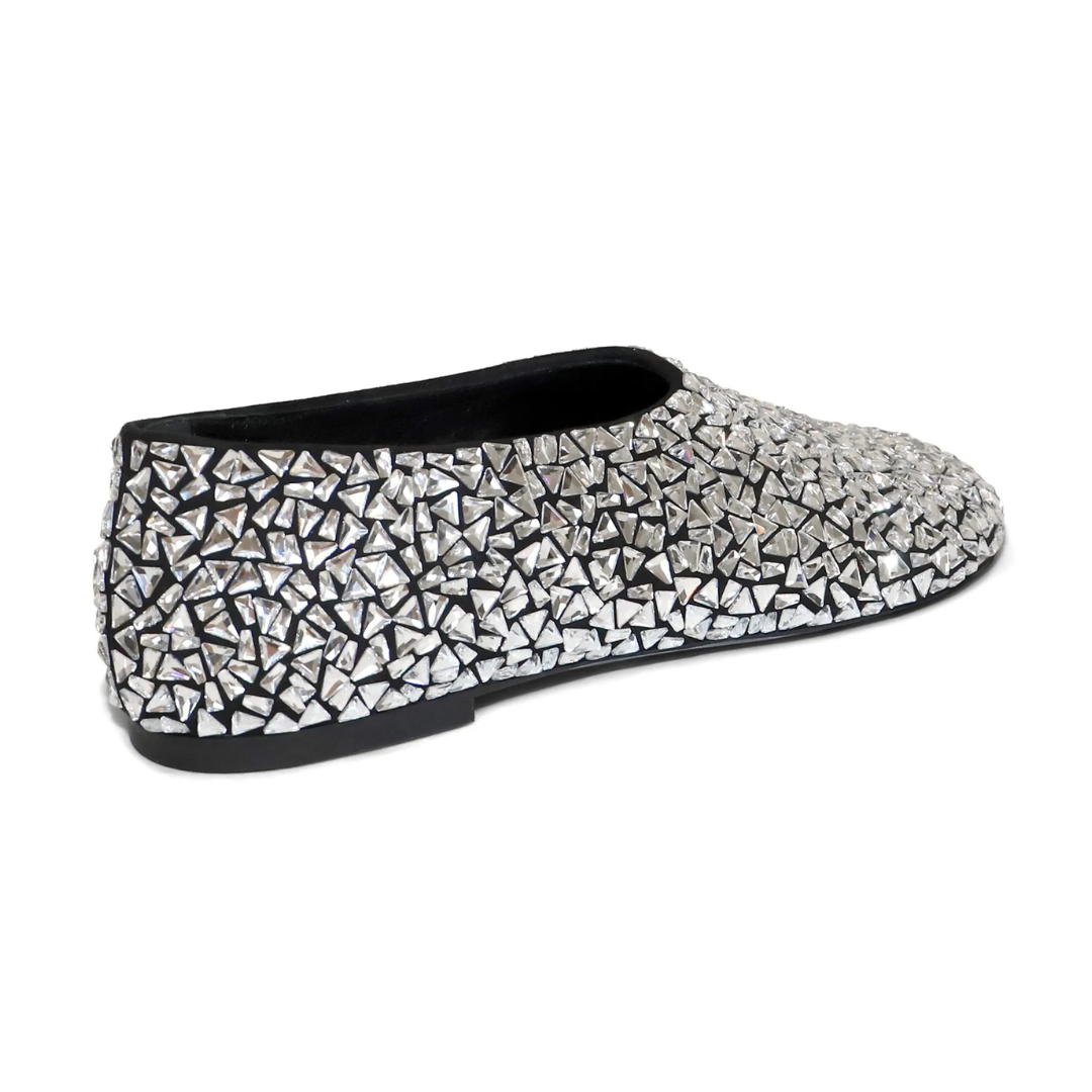 Elegant Embellished Ballet Flats for Women - Comfortable Glove Accent Shoes for Dance, Work & Special Occasions