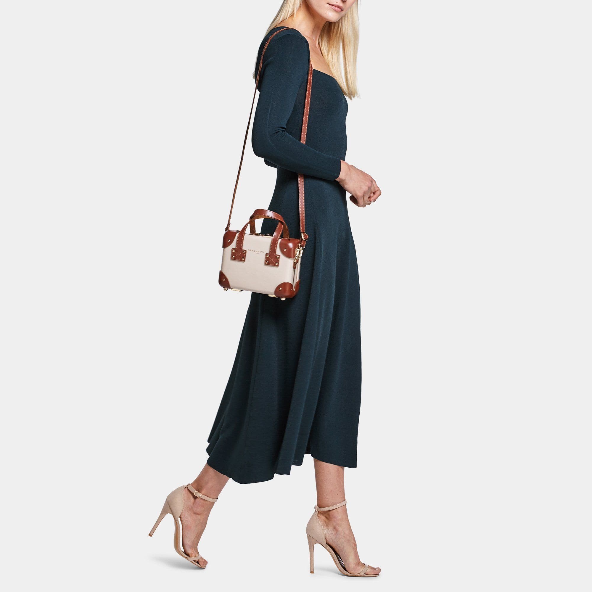 The Diplomat Cream Mini Crossbody Bag - Stylish & Compact Purse for Women - Perfect for Everyday Use, Travel & Date Nights
