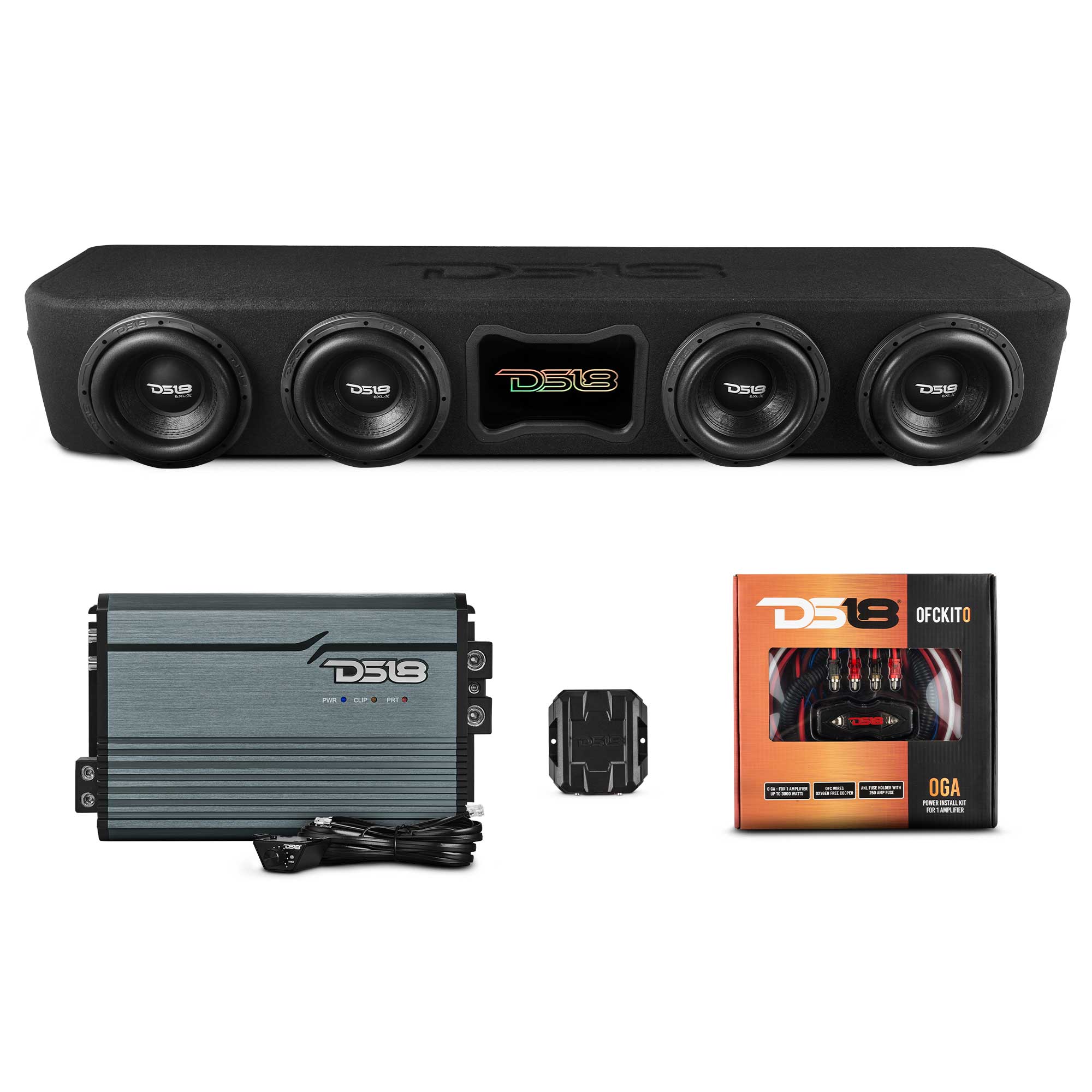 Premium Ford F-150 Forward Firing Loaded Subwoofer Enclosure with Dream LED Lights, Amplifier & Wiring Kit – Powerful Bass for Truck Audio System Upgrade