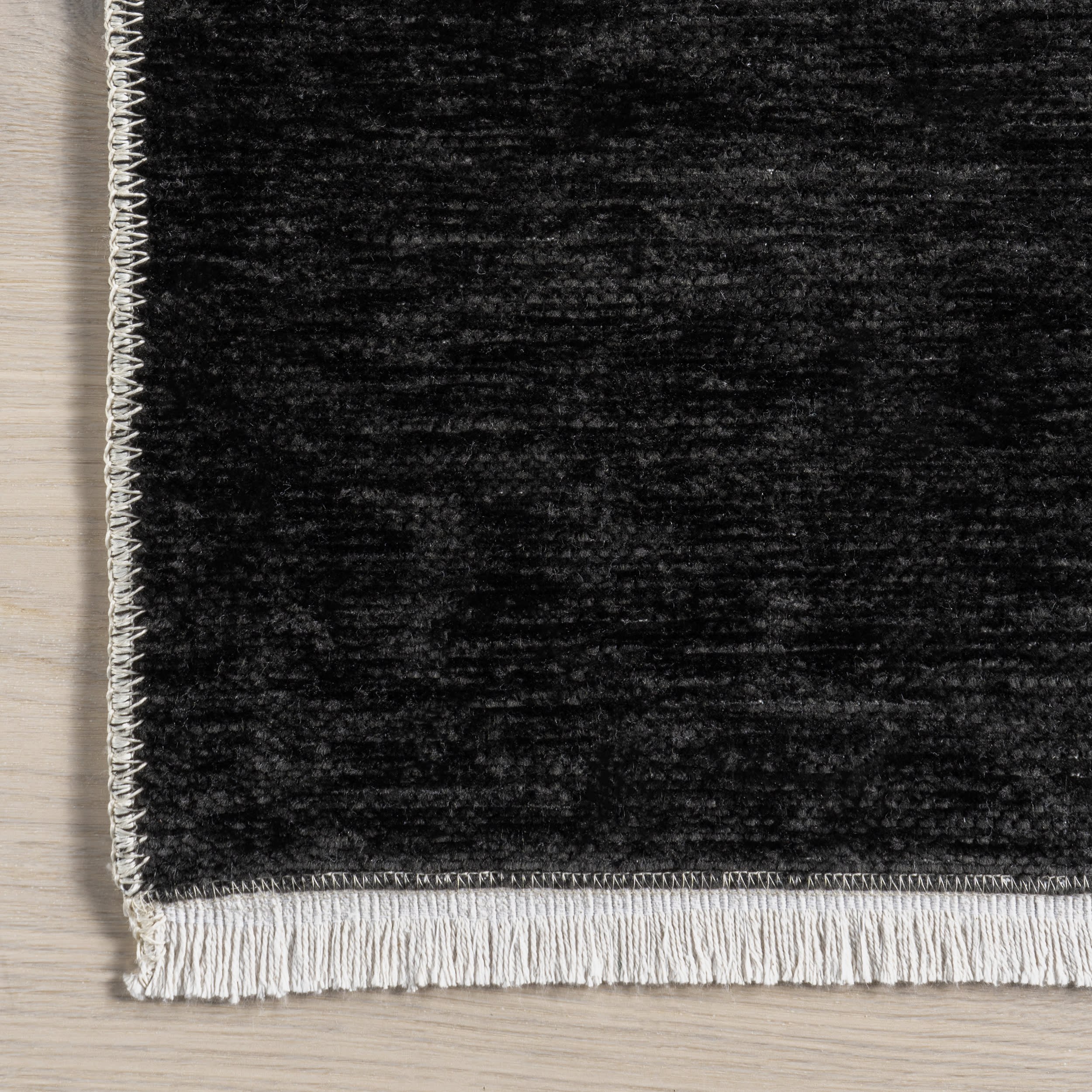 Alayah Piano Keys Reversible Washable Rug - Black & Cream | Stylish Home Decor for Living Room, Bedroom, or Music Studio