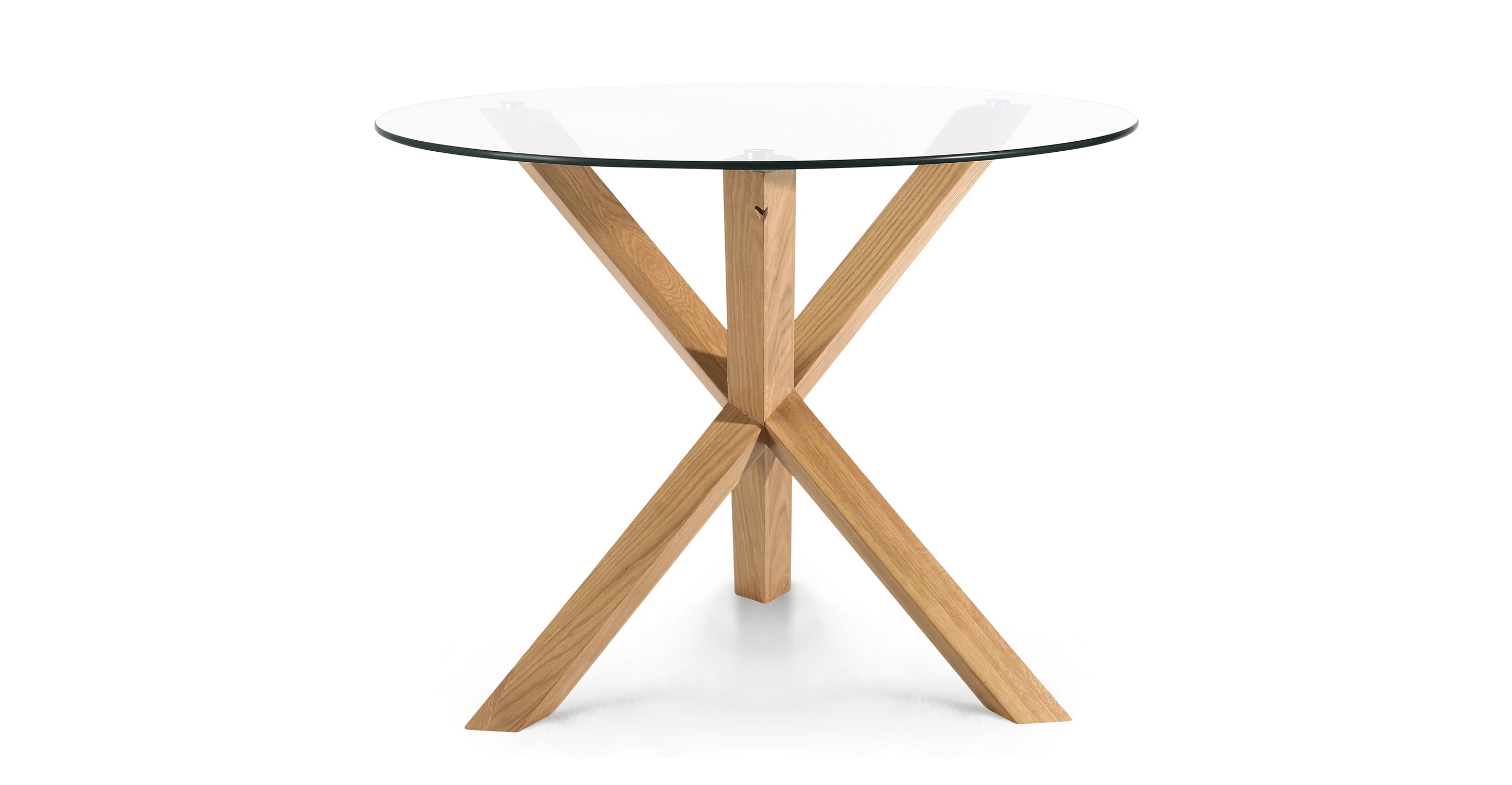 Kennedy 37.4 Inch Round Dining Table - Modern Wood Kitchen Table for Small Spaces - Perfect for Breakfast Nook, Apartment Dining, and Cozy Family Meals
