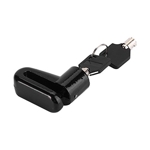 Portable Metal Bike Disc Brake Lock with 2 Keys - High Security Bicycle Lock for Mountain Bikes & Road Bikes (Black) | Ideal for Commuting, Travel & Outdoor Cycling Protection