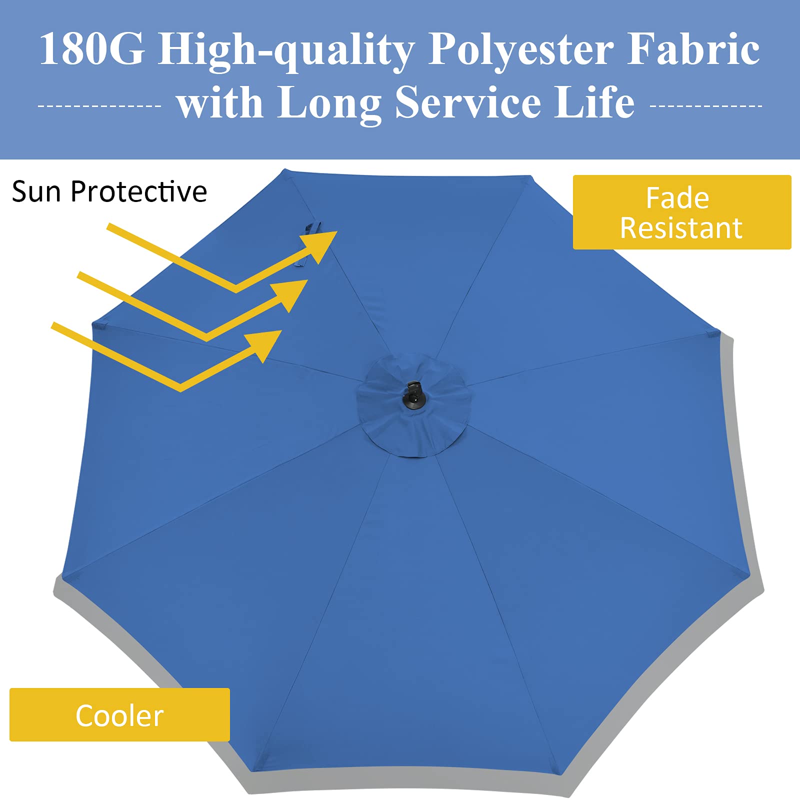 Giantex 10FT Patio Offset Umbrella - 8 Ribs Cantilever Outdoor Umbrella with Crank Handle, Cross Base & Tilt Adjustment - Large Hanging Market Umbrella for Poolside, Yard, Lawn, Garden, Backyard, Deck & Outdoor Dining Areas
