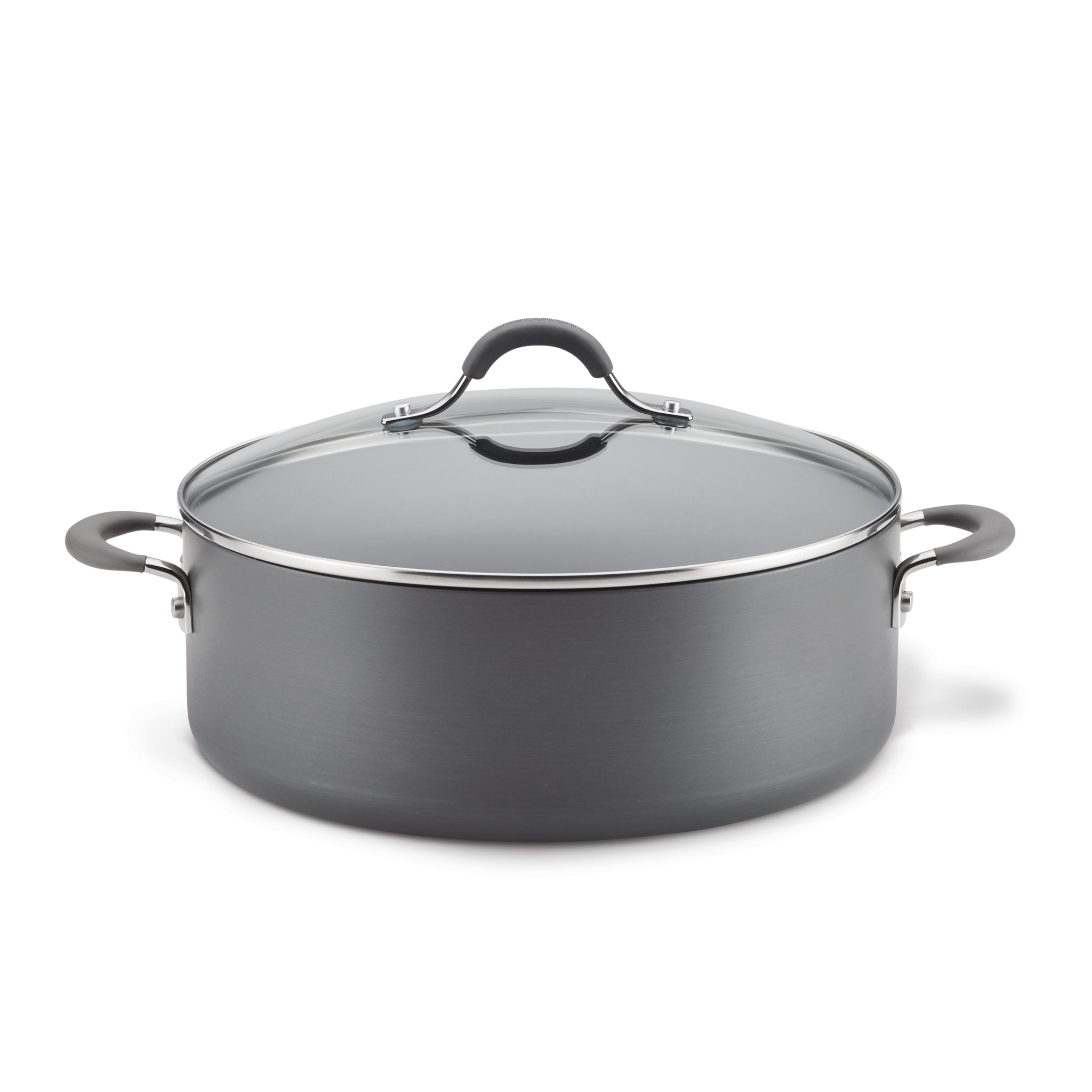 7.5 Quart Nonstick Wide Stockpot with Lid - Large Cooking Pot for Soups, Stews, Pasta & Family Meals - Durable Induction Compatible Stock Pot for Home & Restaurant Use