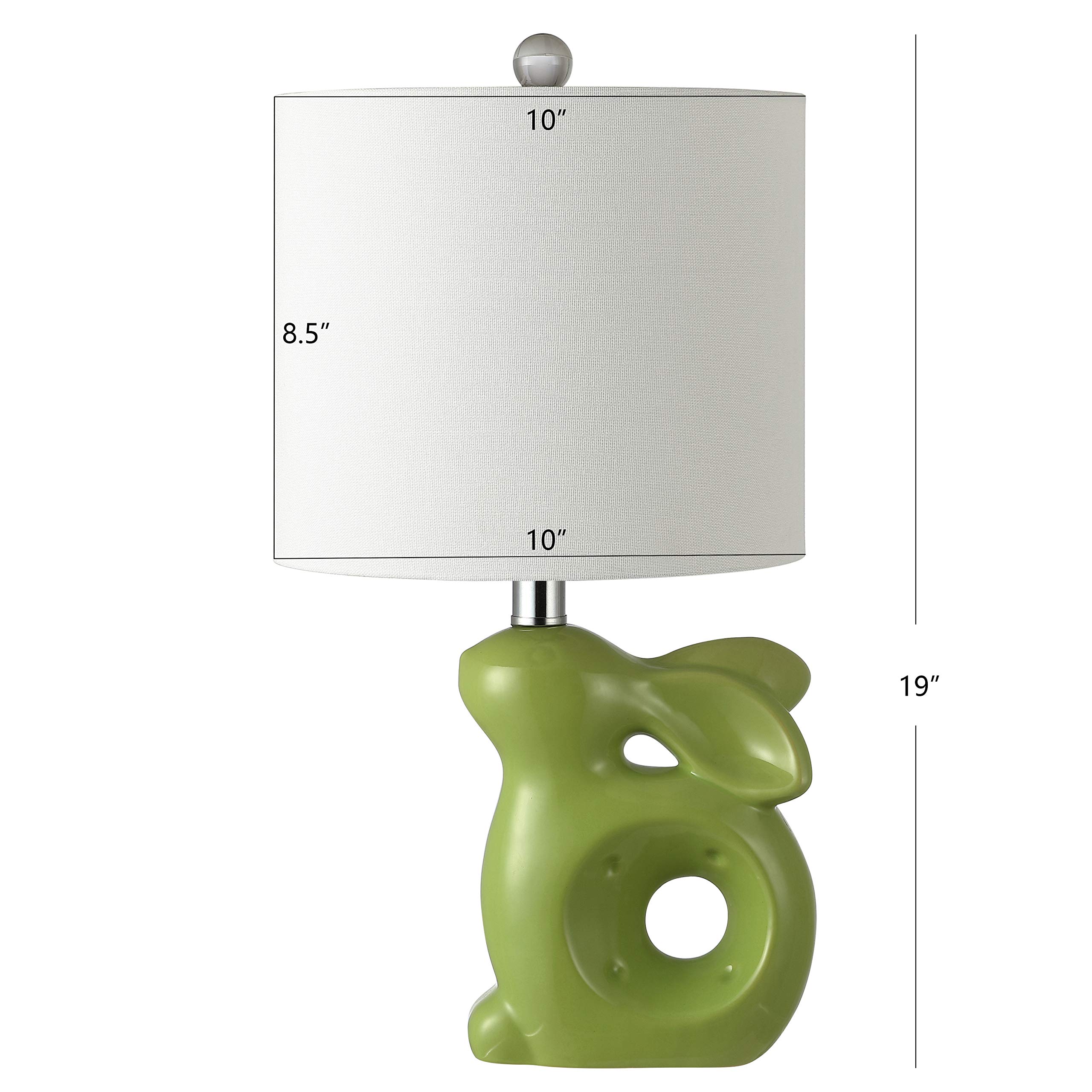 Safavieh Ruby Rabbit Green Ceramic Table Lamp - 19
