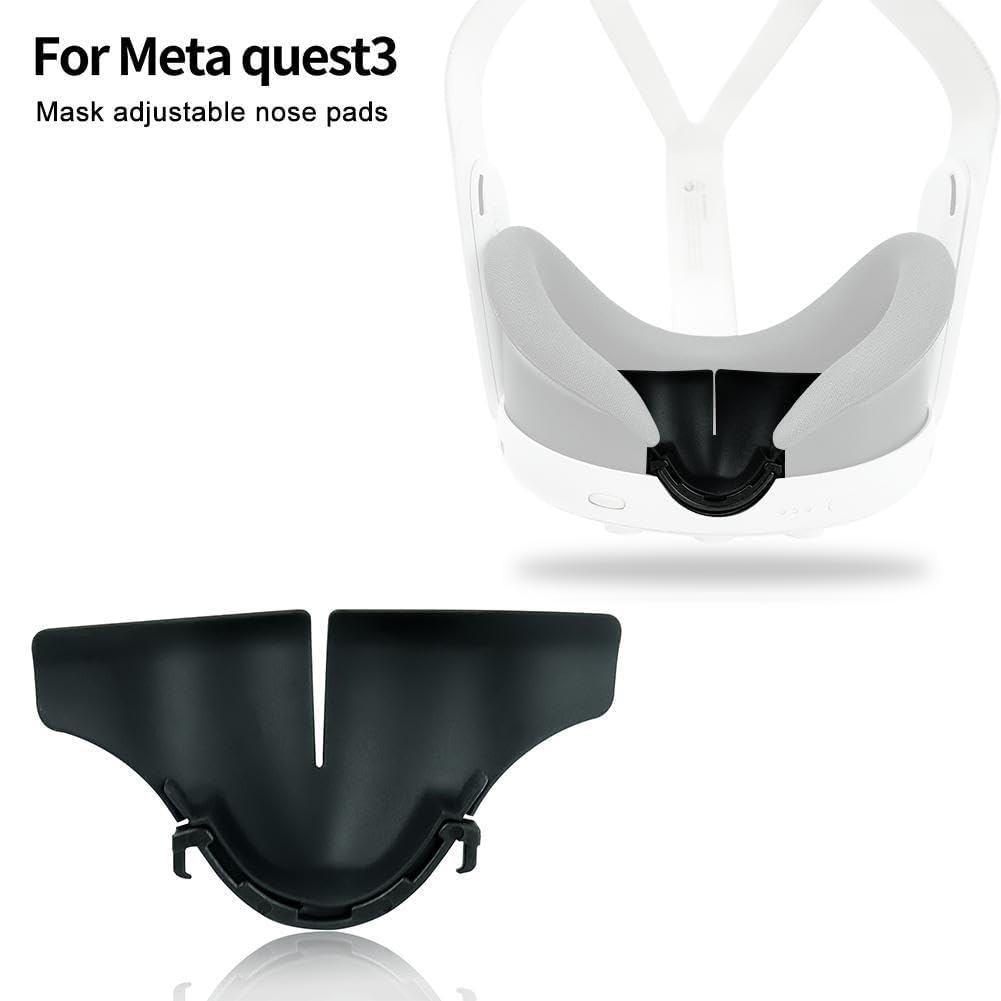 Meta Quest 3 VR Nose Light Blocker - Soft Silicone Nose Cover Accessory for Enhanced Immersion | Comfortable Light Seal for Virtual Reality Gaming & Movie Watching