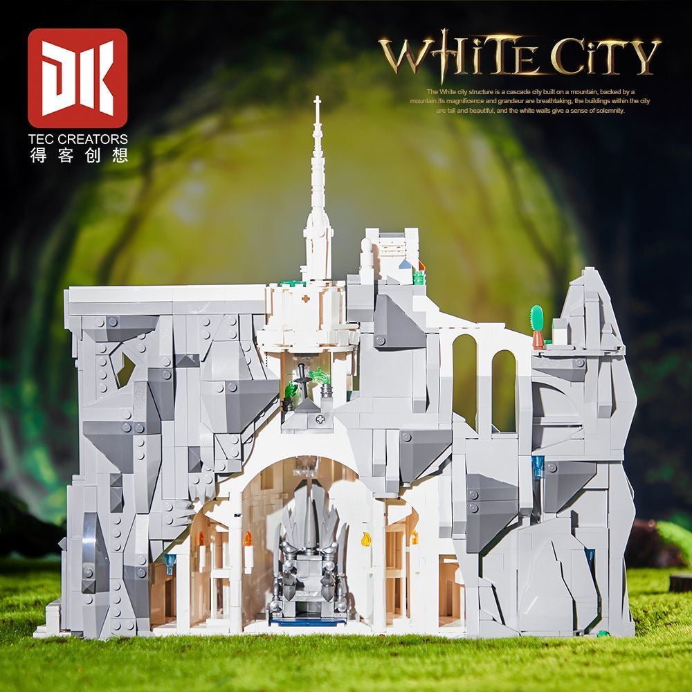 DK 7072 Minas Tirith Lord of The Rings Building Blocks Set - Collectible Medieval Castle Model Kit for Adults & Teens - Perfect for LOTR Fans, Home Decor & Gift Giving