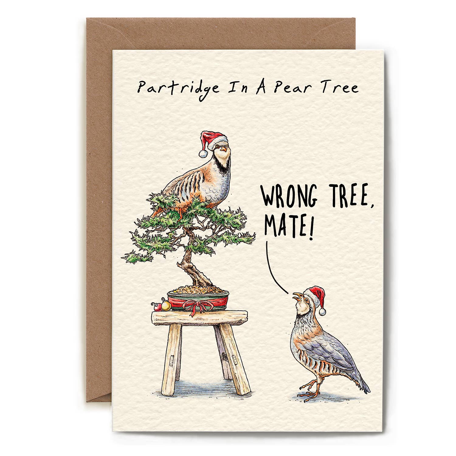 Hester & Cook Partridge Christmas Greeting Cards - Elegant Holiday Stationery for Festive Wishes & Seasonal Decor
