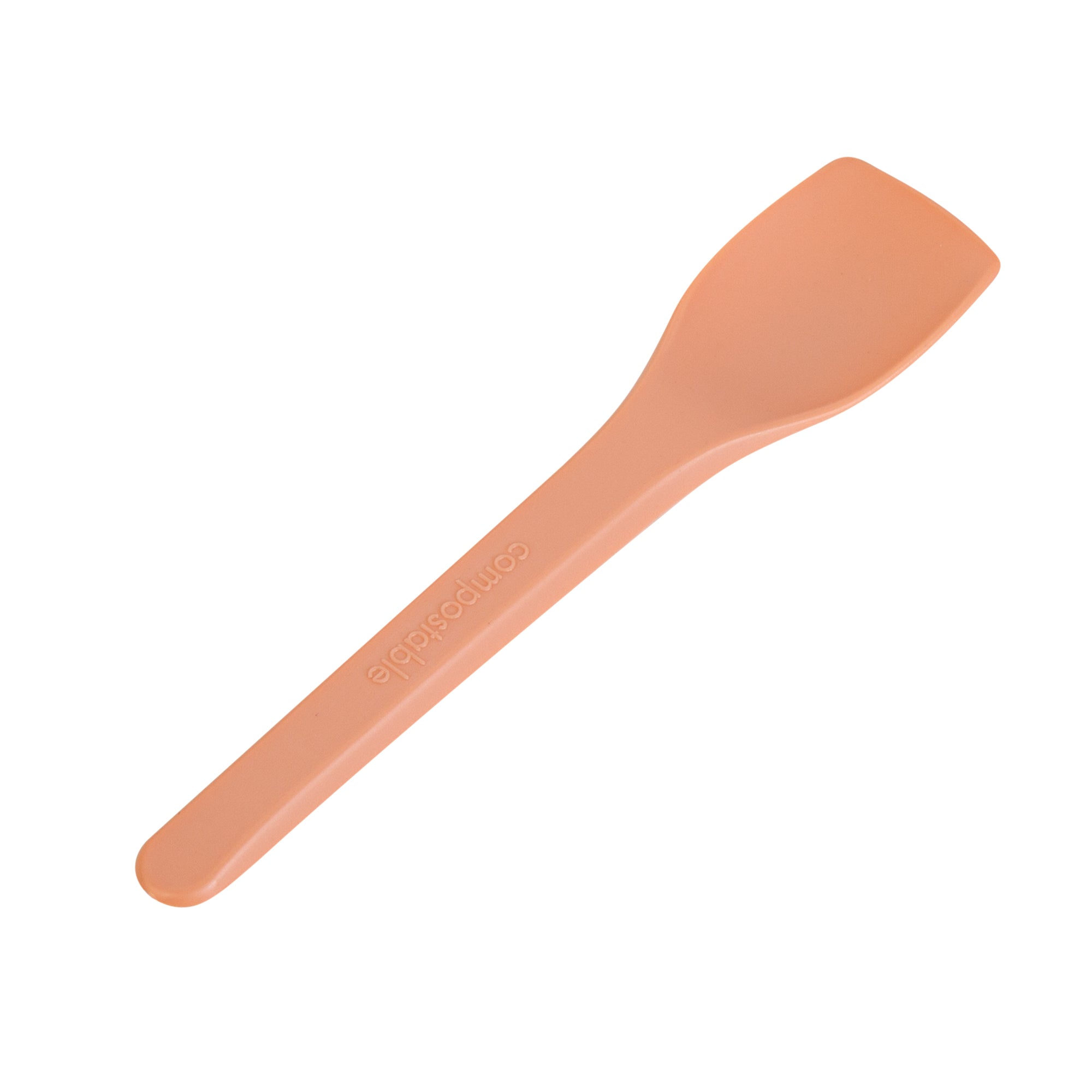 Eco-Friendly Compostable CPLA Plastic Ice Cream Spoons - Heat Resistant, 100-Pack | Perfect for Parties, Picnics & Dessert Shops