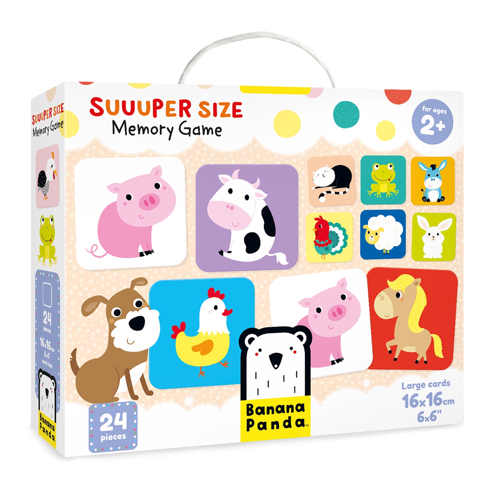 Banana Panda Suuuper Size Memory Matching Game for Toddlers - Fun Educational Toy for Kids Ages 2-4 - Perfect for Preschool Learning & Family Game Night