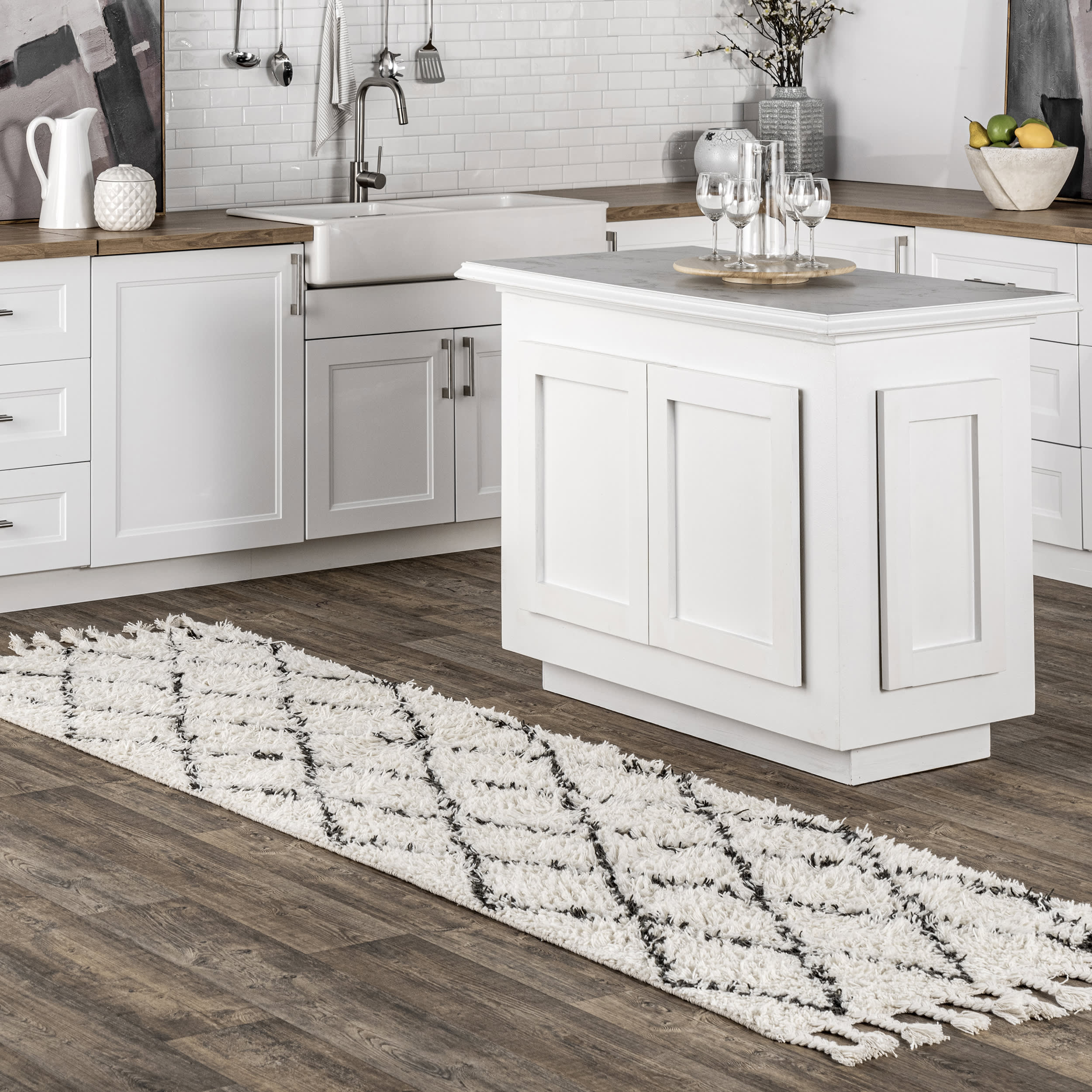 Adair Shag Rug - Soft Natural Fiber Area Rug for Living Room, Bedroom & Nursery | Plush & Cozy Home Decor