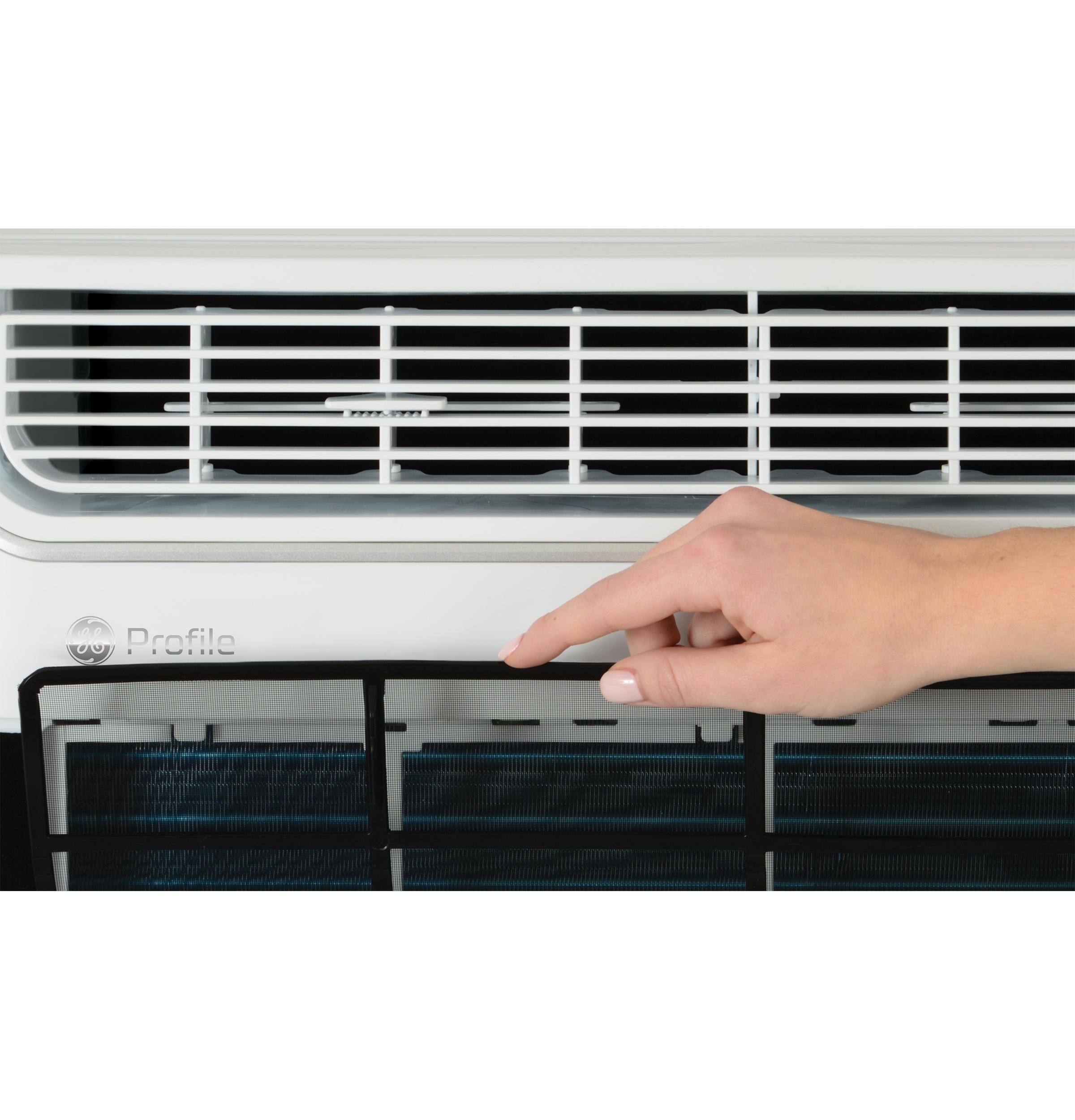 GE Profile™ PWDV14WWF 14,000 BTU Inverter Smart Window Air Conditioner - Ultra Quiet, Energy Star® Certified for Large Rooms up to 700 Sq.Ft - Perfect for Bedrooms, Living Rooms & Home Offices
