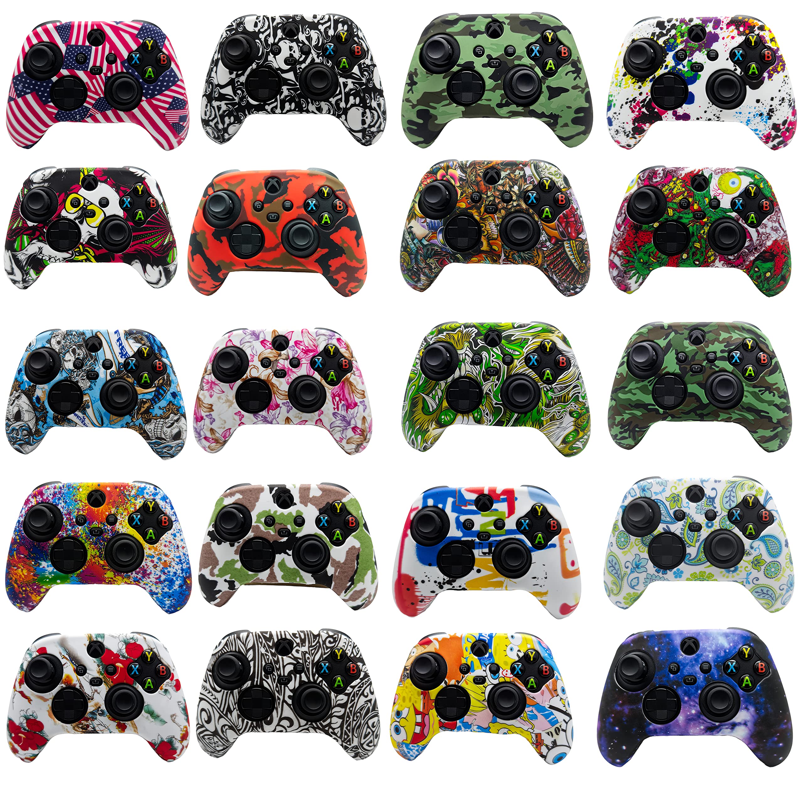 EXTREMEGRIPPRO Ultimate Protective Case for Xbox Series S Controller - Magic Lilies Design | Non-Slip Grip, Shockproof Cover for Enhanced Gaming Experience