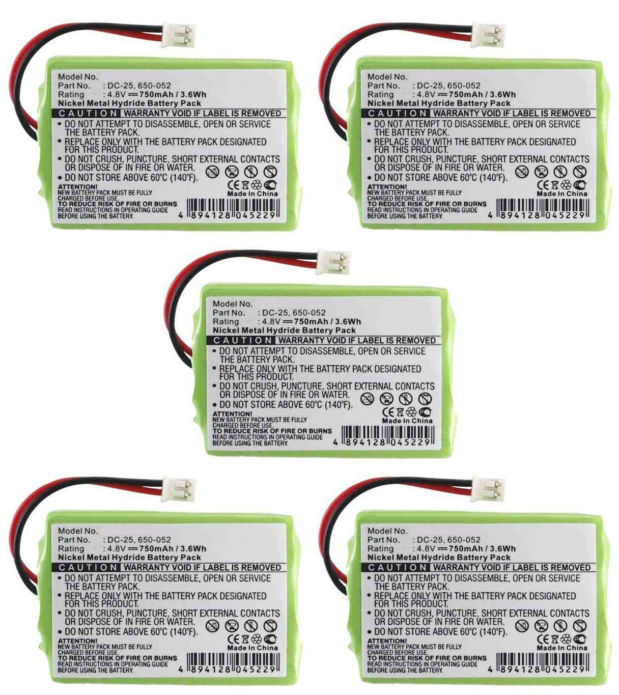 Synergy Digital Dog Collar Batteries - 5 Pack SDDC-H1134 Replacement Batteries for SportDOG Wetland 2000 SR200-IW Training Collar | Perfect for Hunting, Training & Outdoor Adventures with Your Dog